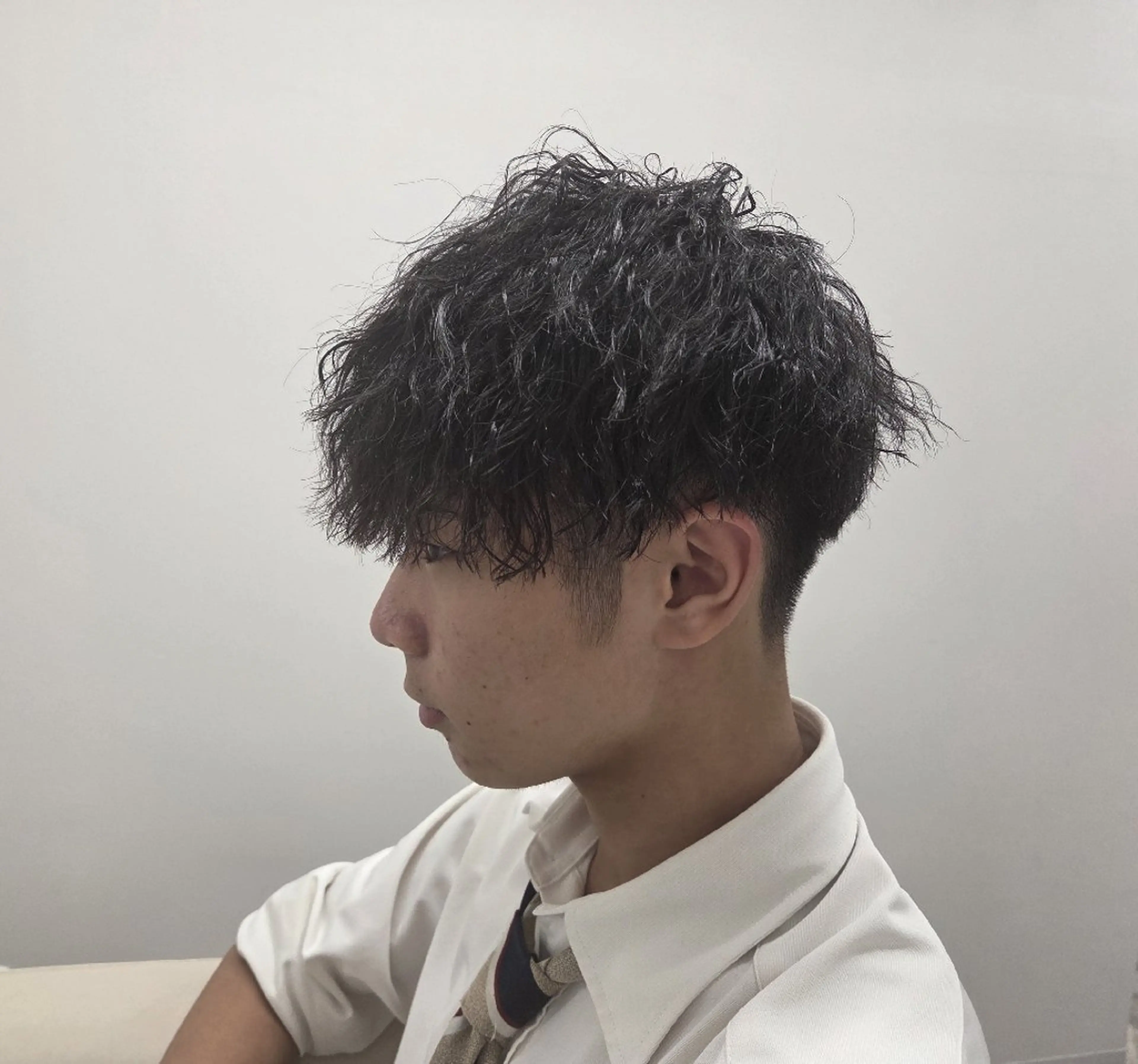 メンズ限定　特殊パーマ＋カット　(再来＋1000)の写真