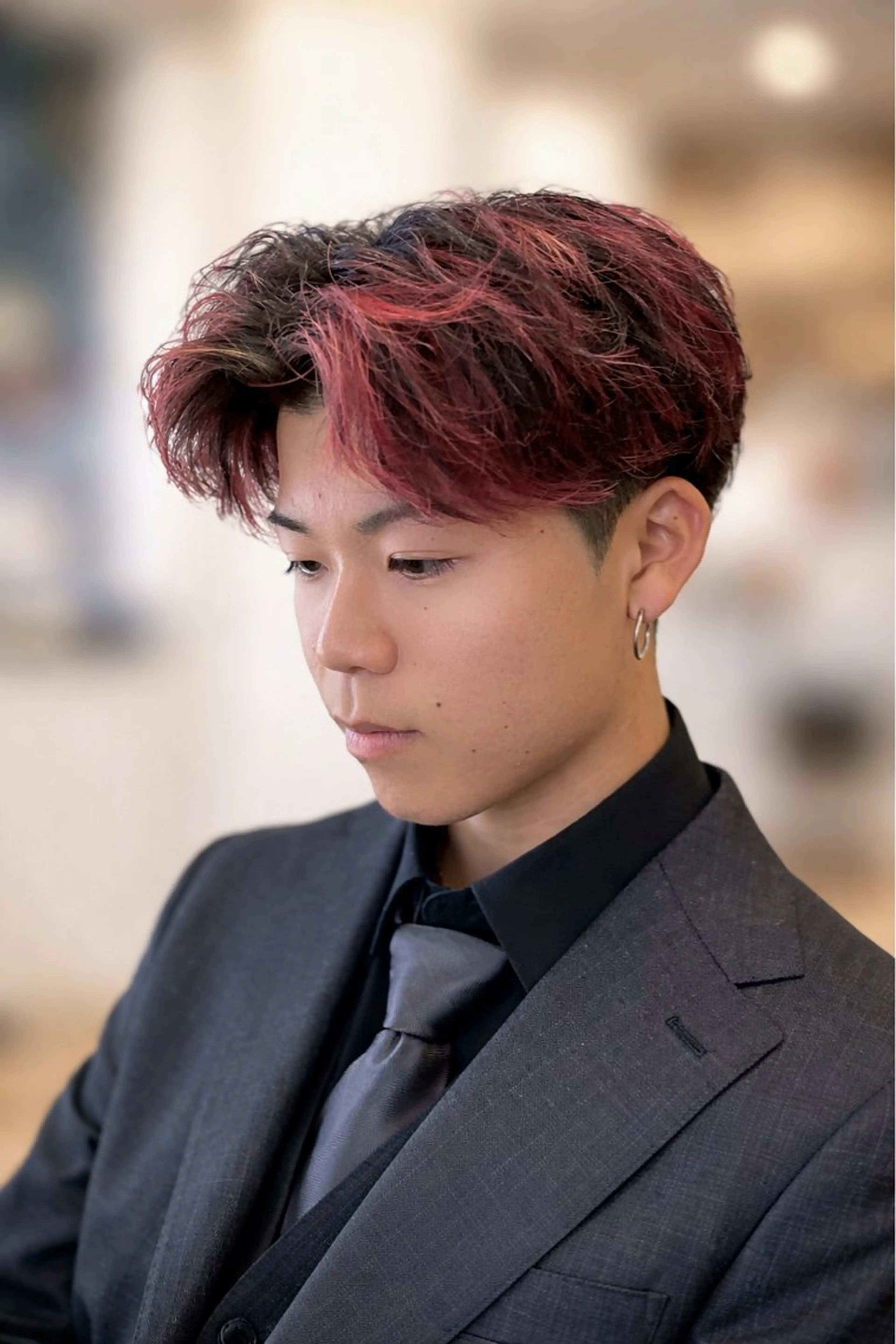 ショート メンズ センターパート ショートヘア 永沼 昂希のヘアスタイル