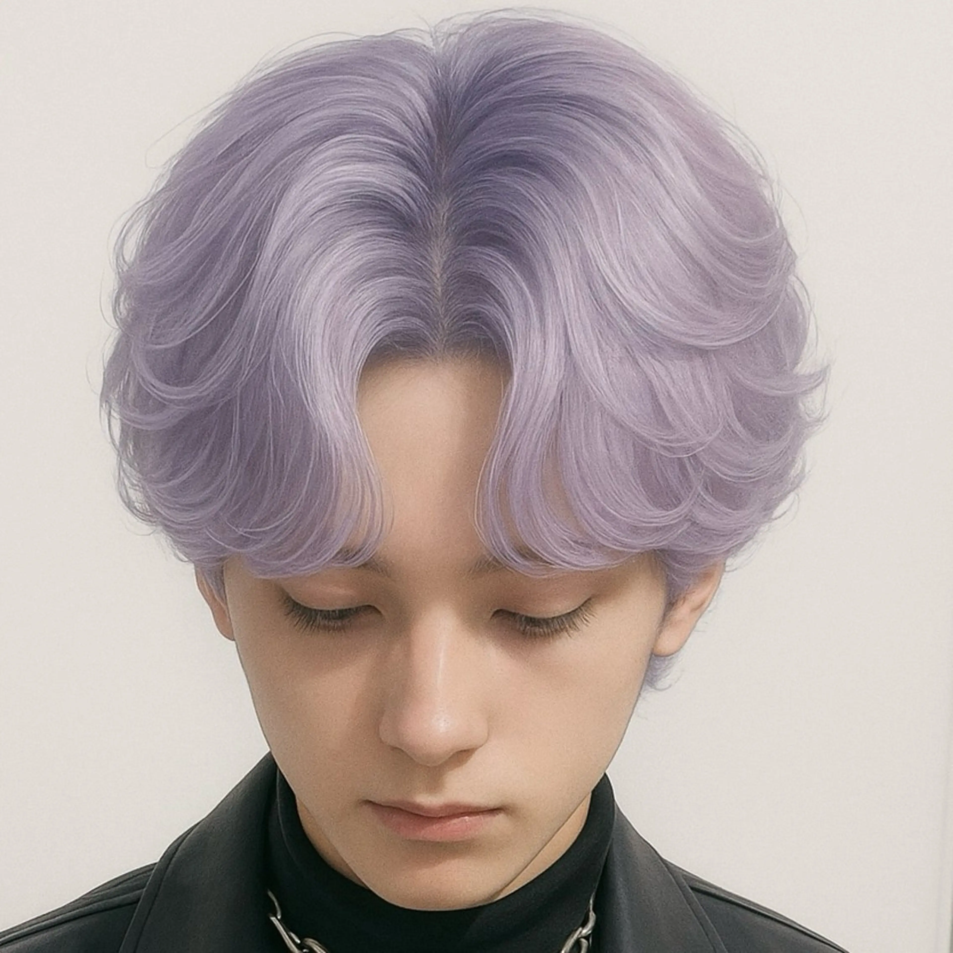 《💜ラベンダー系やりたい方😈》メンズラベンダーカラー➕ブリーチ➕ system1stepトリートメントの写真