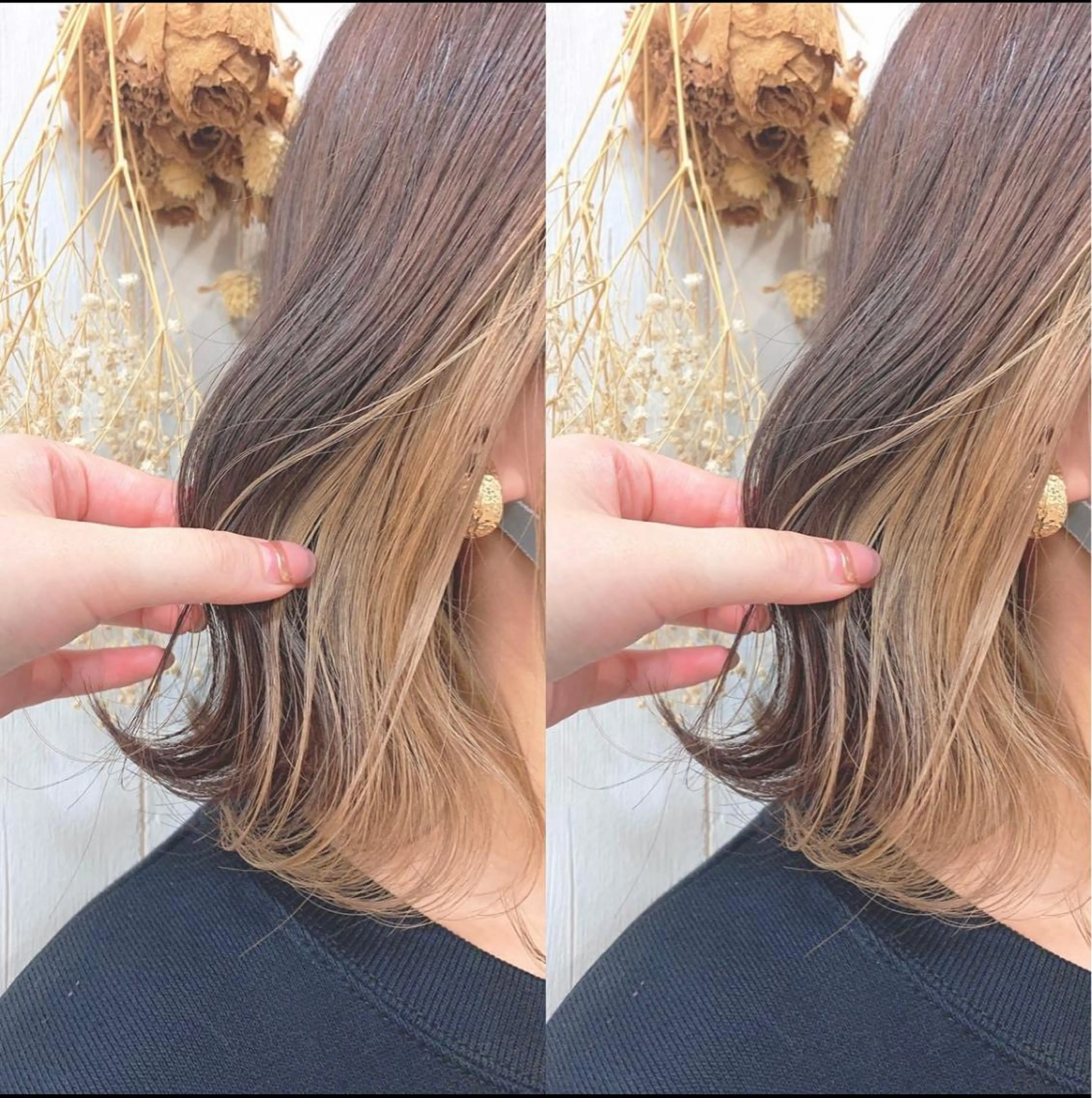 ❤︎ インナーカラー／王道モテベージュ❤︎ ケアブリーチ🌈割引🌈の写真