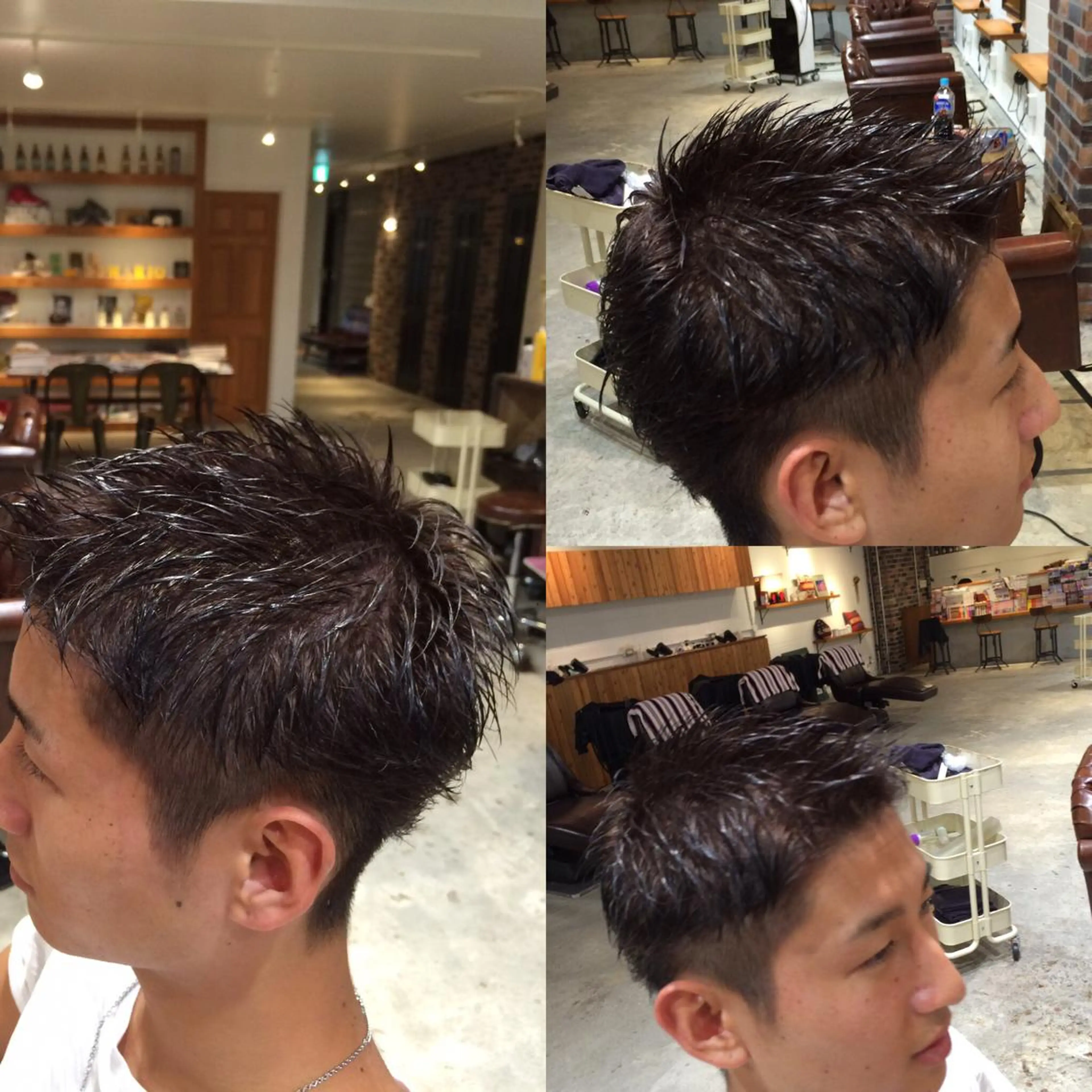 ショート カラー パーマ ヘアアレンジ メンズ キッズ Forest. -髪質改善-のヘアスタイル