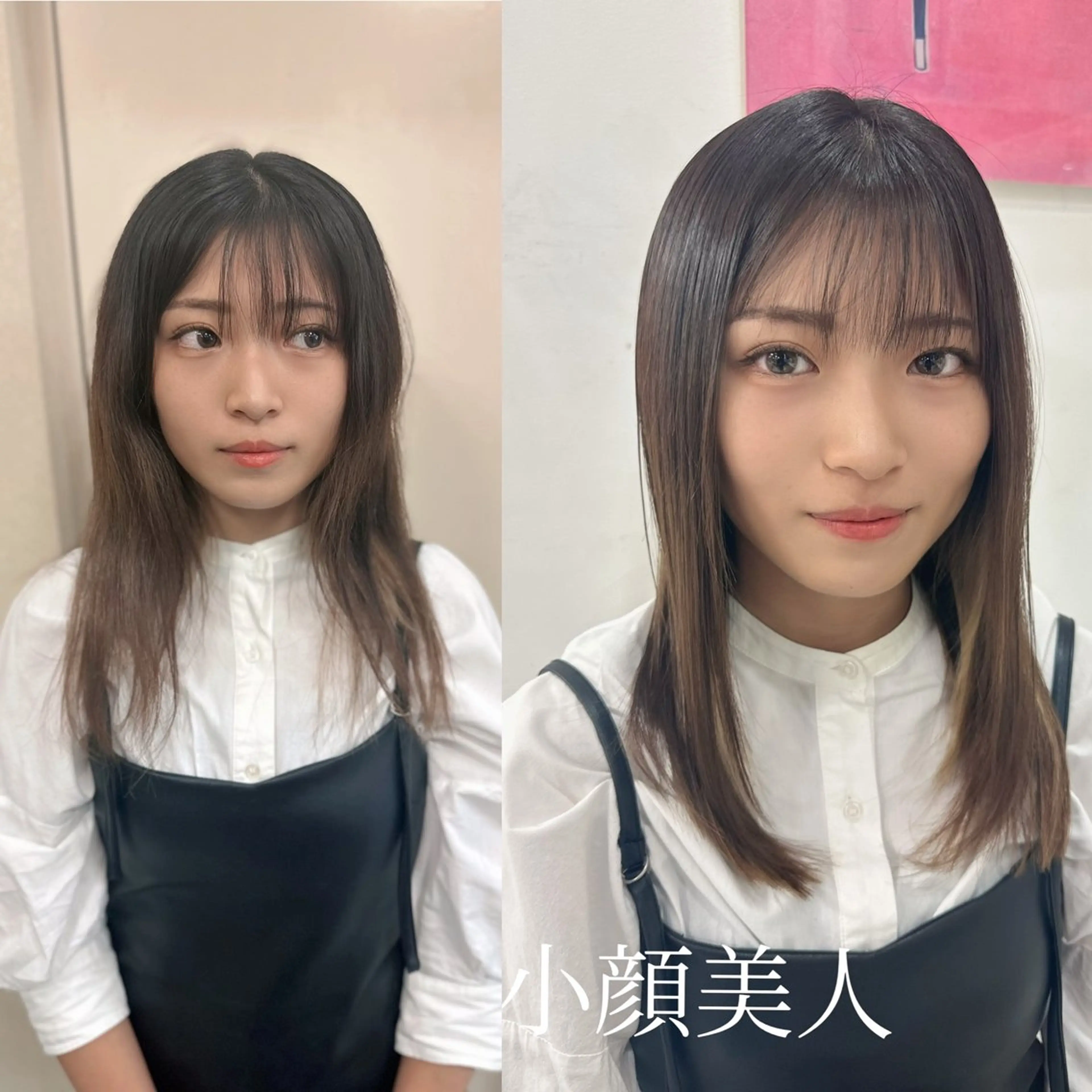 セミロング パーマ 縮毛矯正 トリートメント 髪質改善/縮毛矯正 /ブリーチ矯正/岡部のヘアスタイル