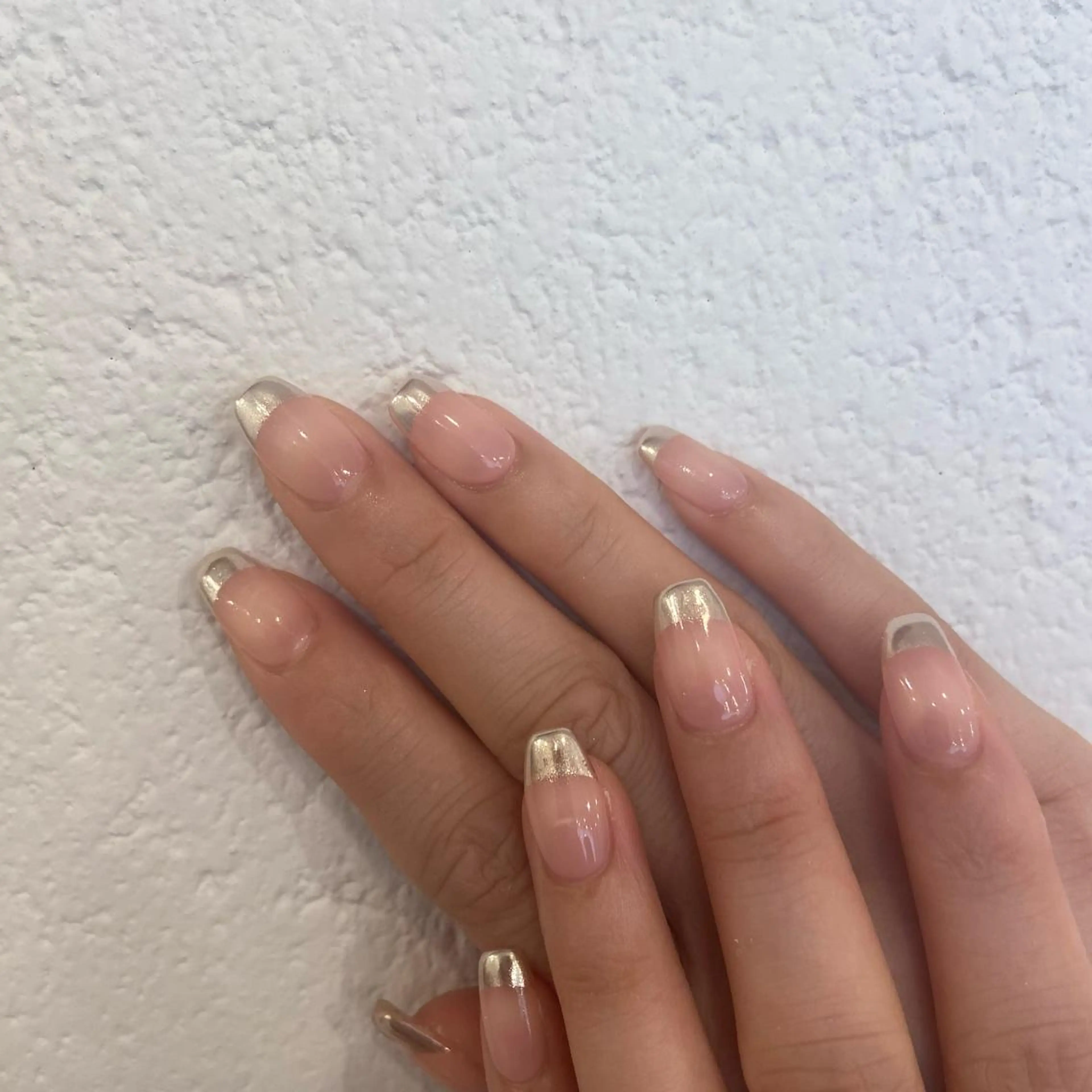 ネイル フレンチネイル ミラーネイル NAIL SALON Rのネイルデザイン