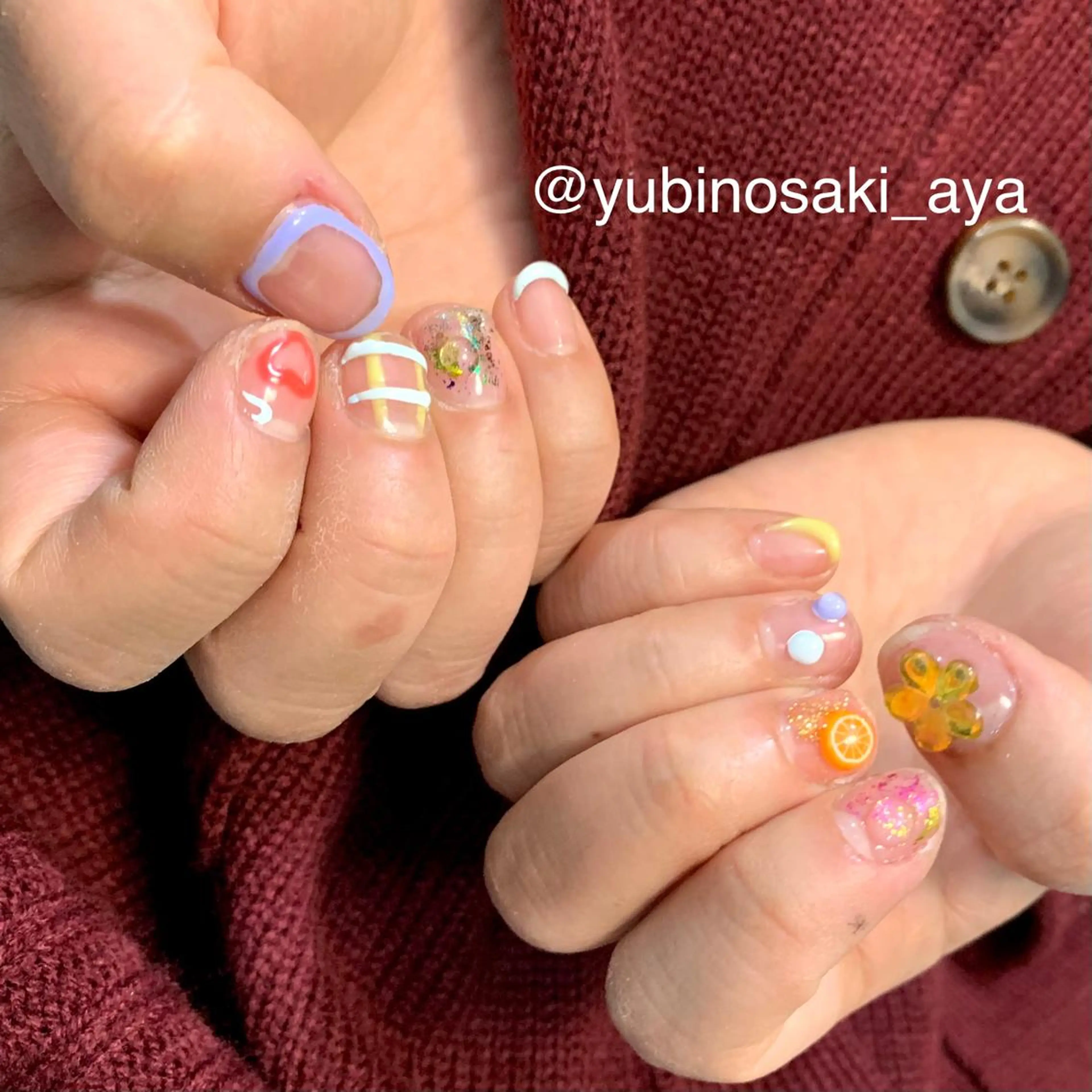 ネイル ゆびノさき茨木店 ニュアンス/アートのネイルデザイン