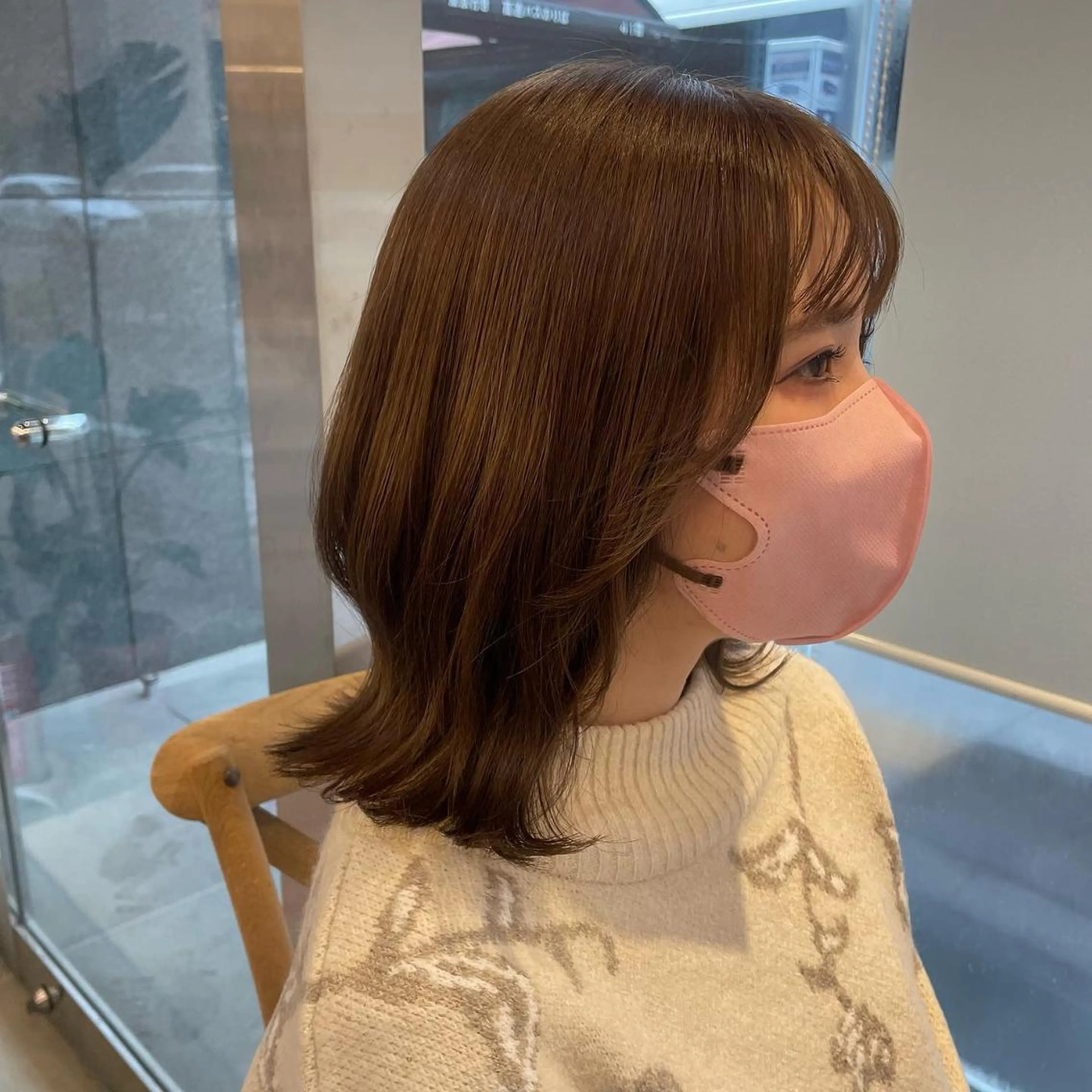 カラー ヘアアレンジ ブリーチ 透明感カラー ブリーチなしカラー 𝙢𝙞𝙮𝙪🎀 girly hairのヘアスタイル