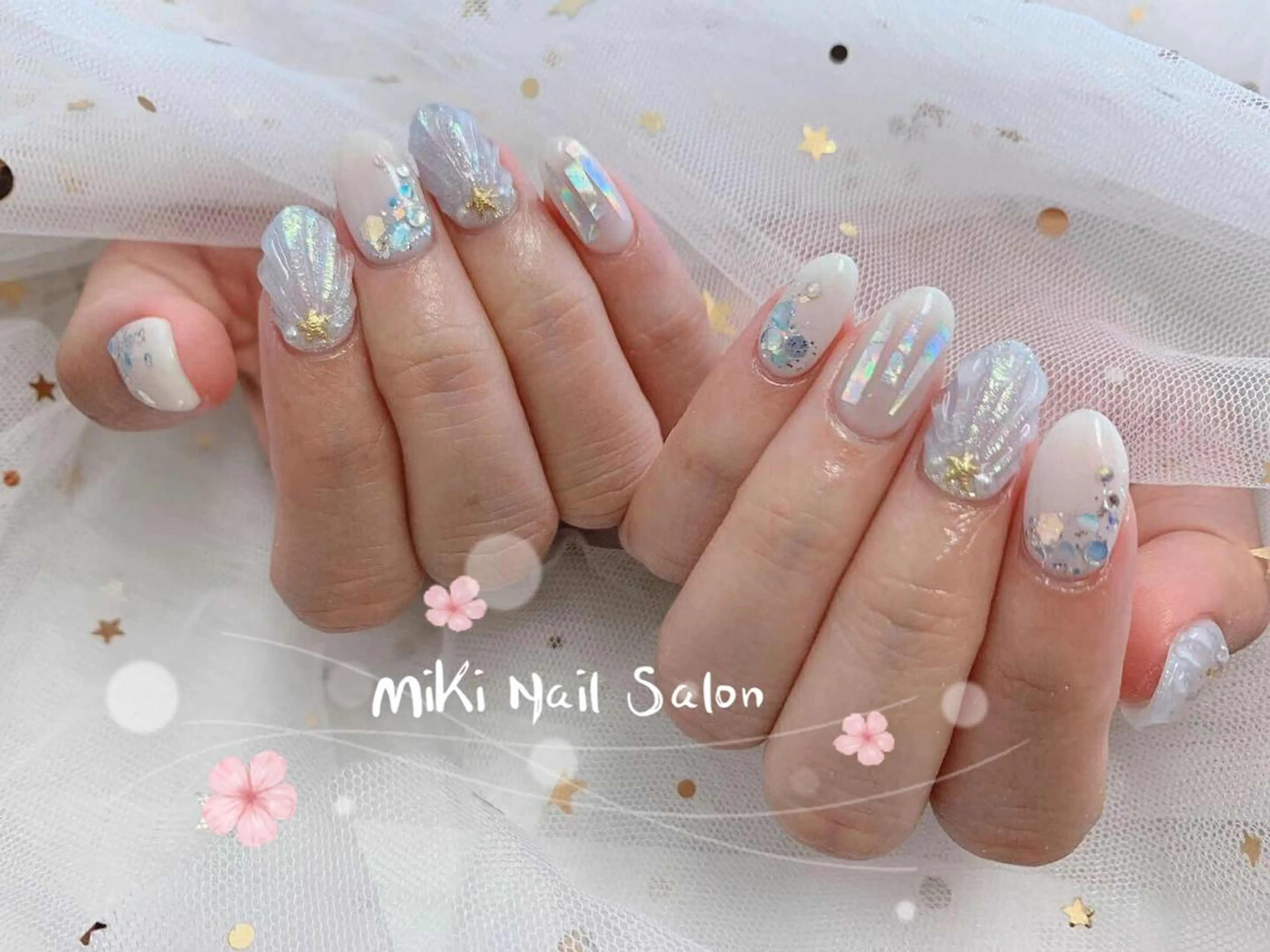 ネイル MiKi Nai池袋 長さだし得意のネイルデザイン