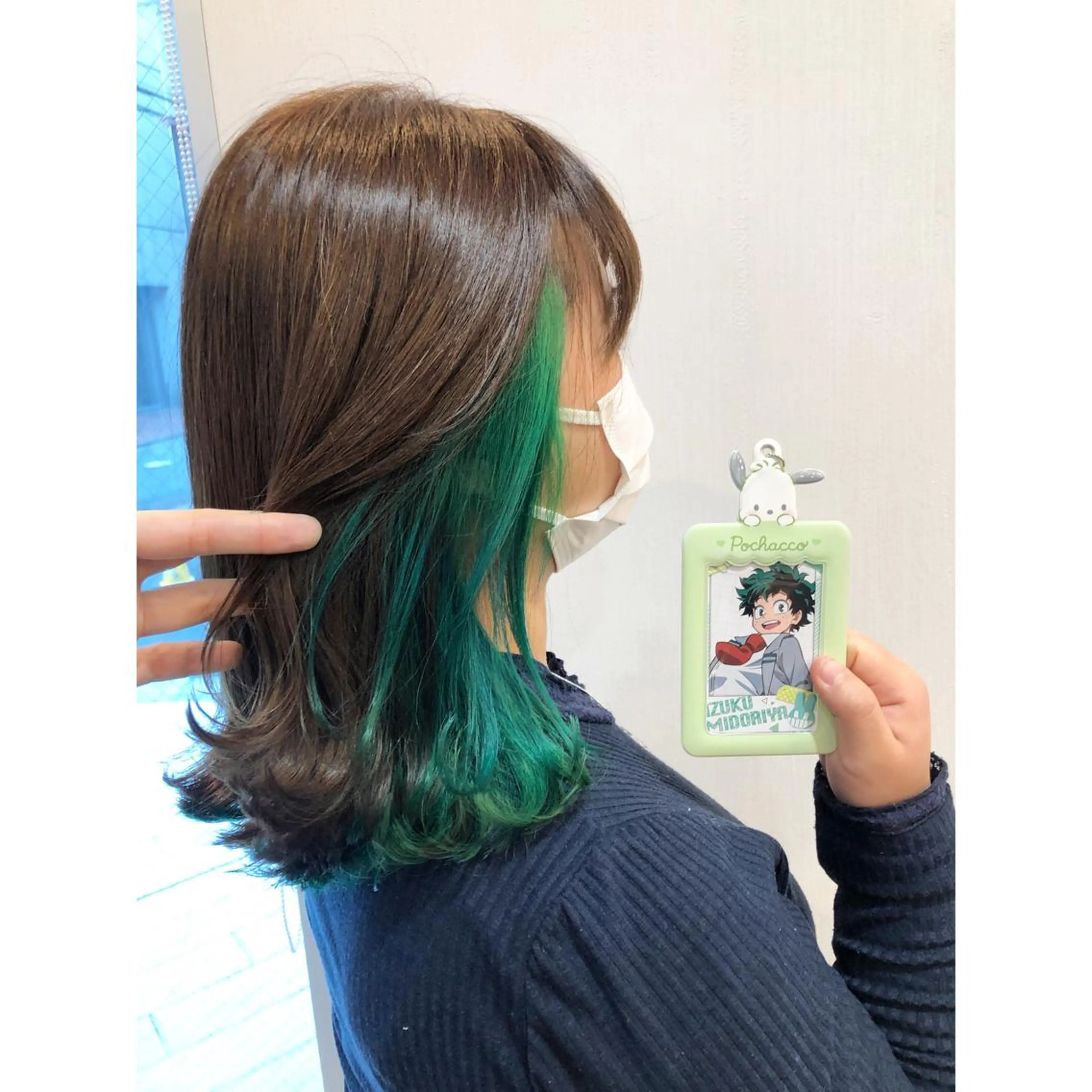 ミディアム カラー インナーカラー 推しカラー✨ オタク美容師ユウカのヘアスタイル