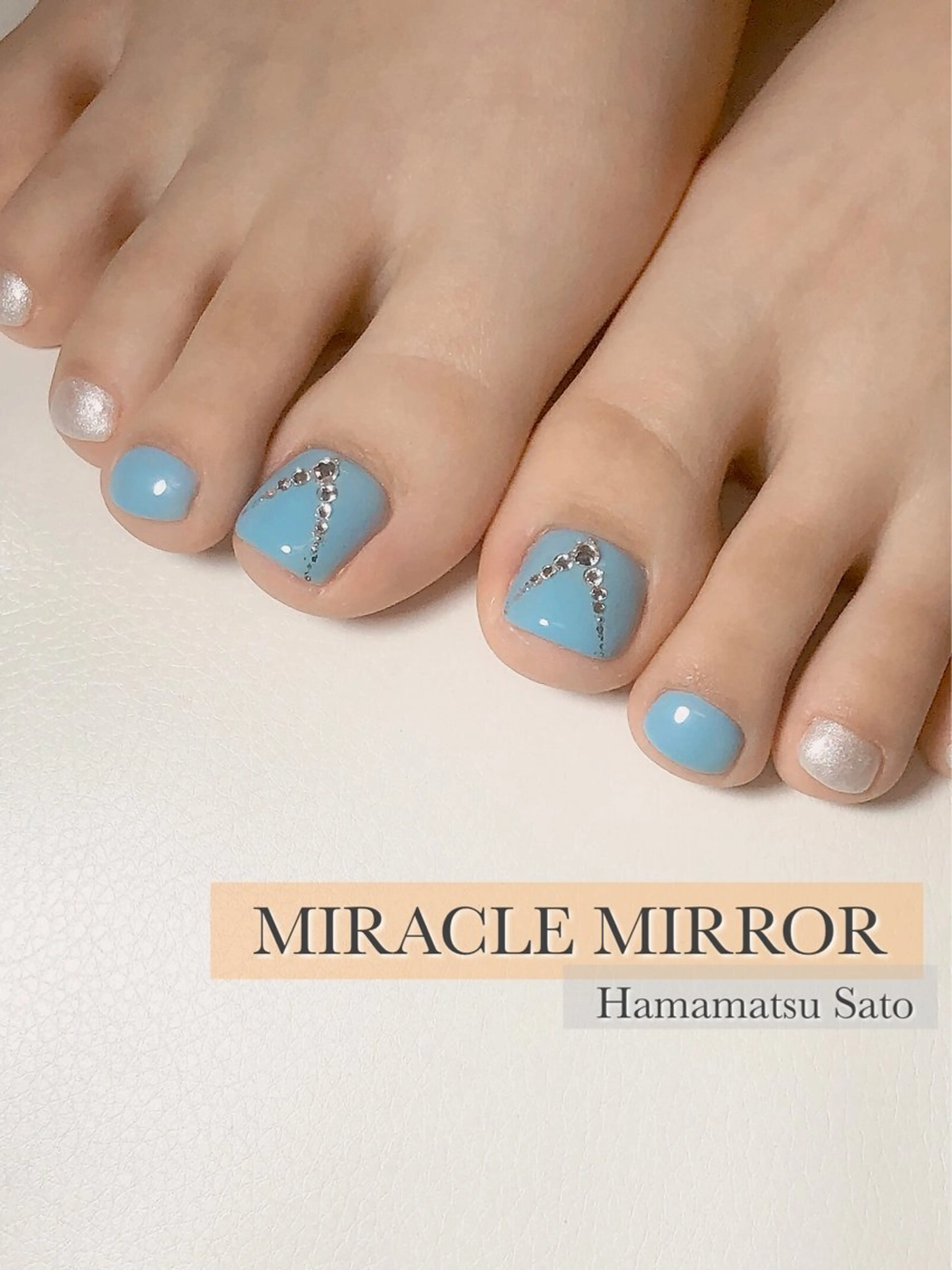 ネイル ミラクルミラー 町野のネイルデザイン