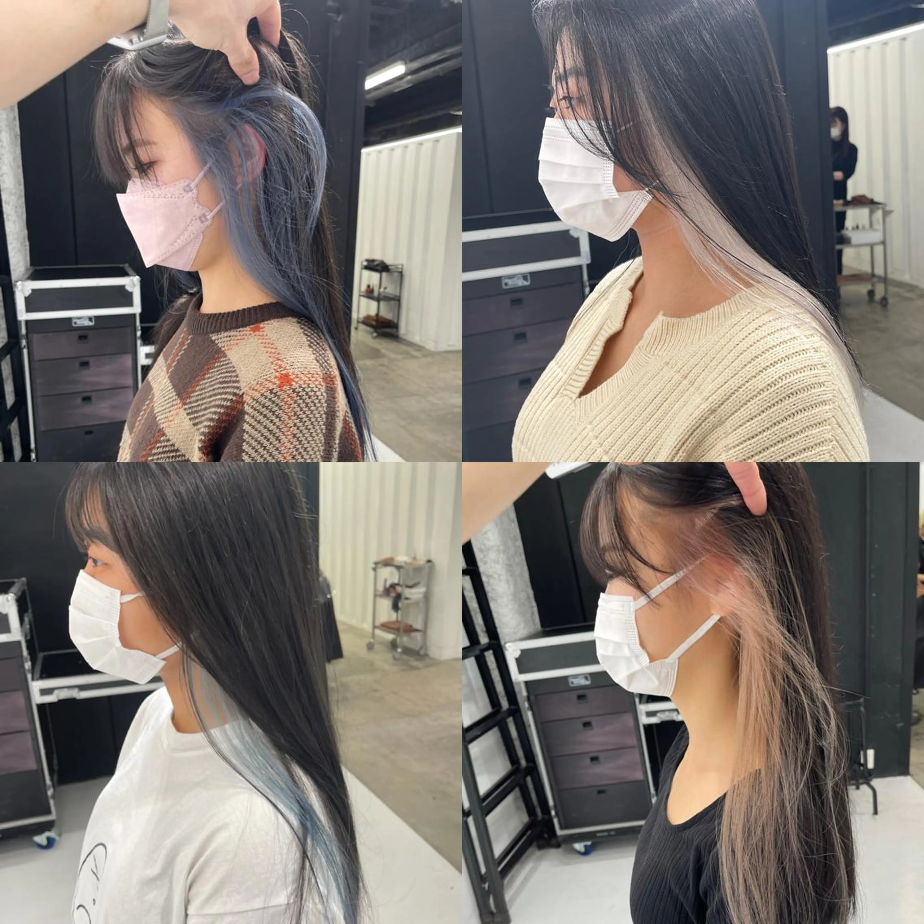 【ミニモ限定】ポイントブリーチ✨イヤリングカラー//裾カラー（ブリーチ＋カラー＋クイックトリートメント）の写真