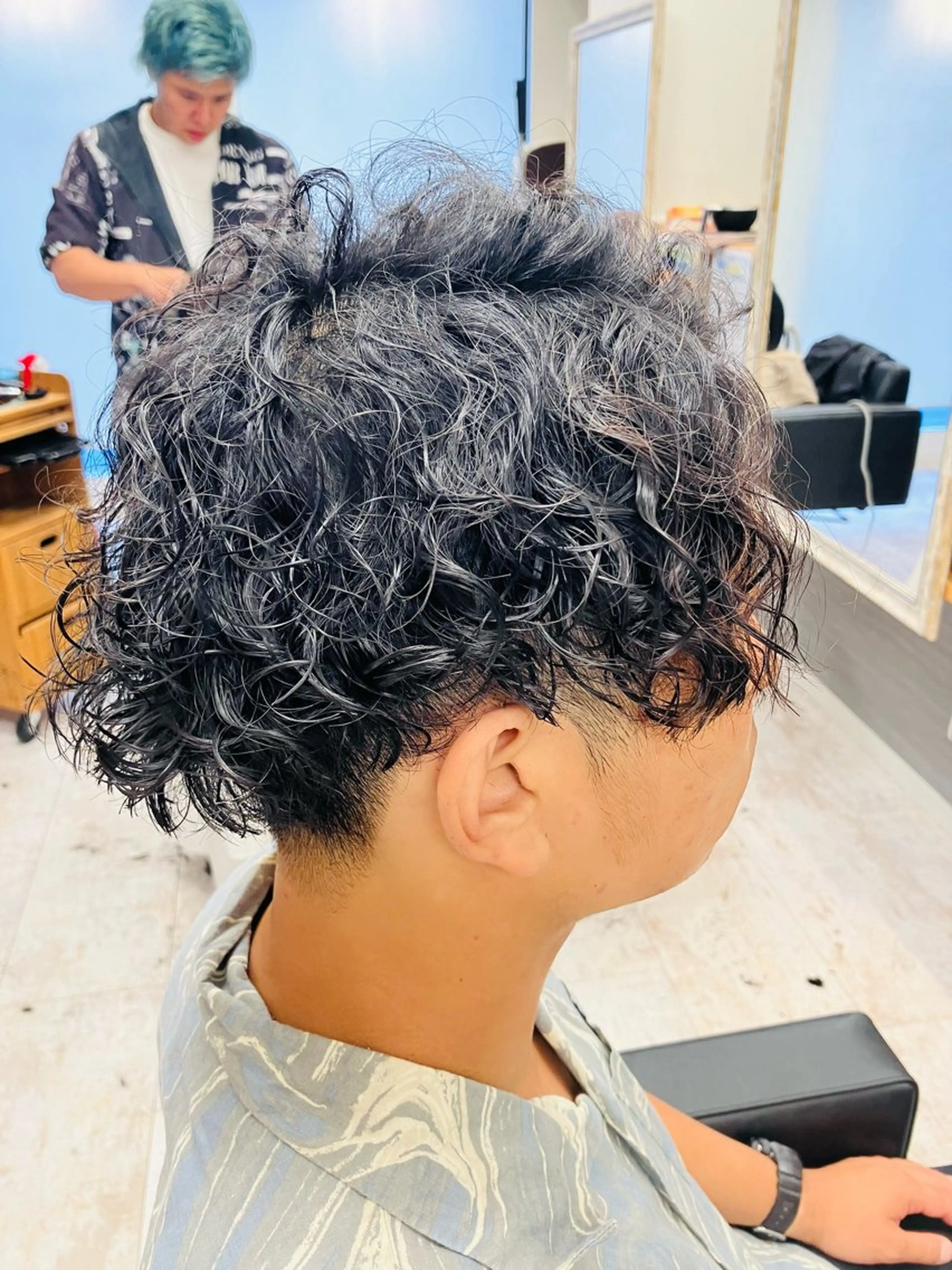 パーマ メンズ カット パーマ メンズ特化/パーマ/ フェードWATARUのヘアスタイル