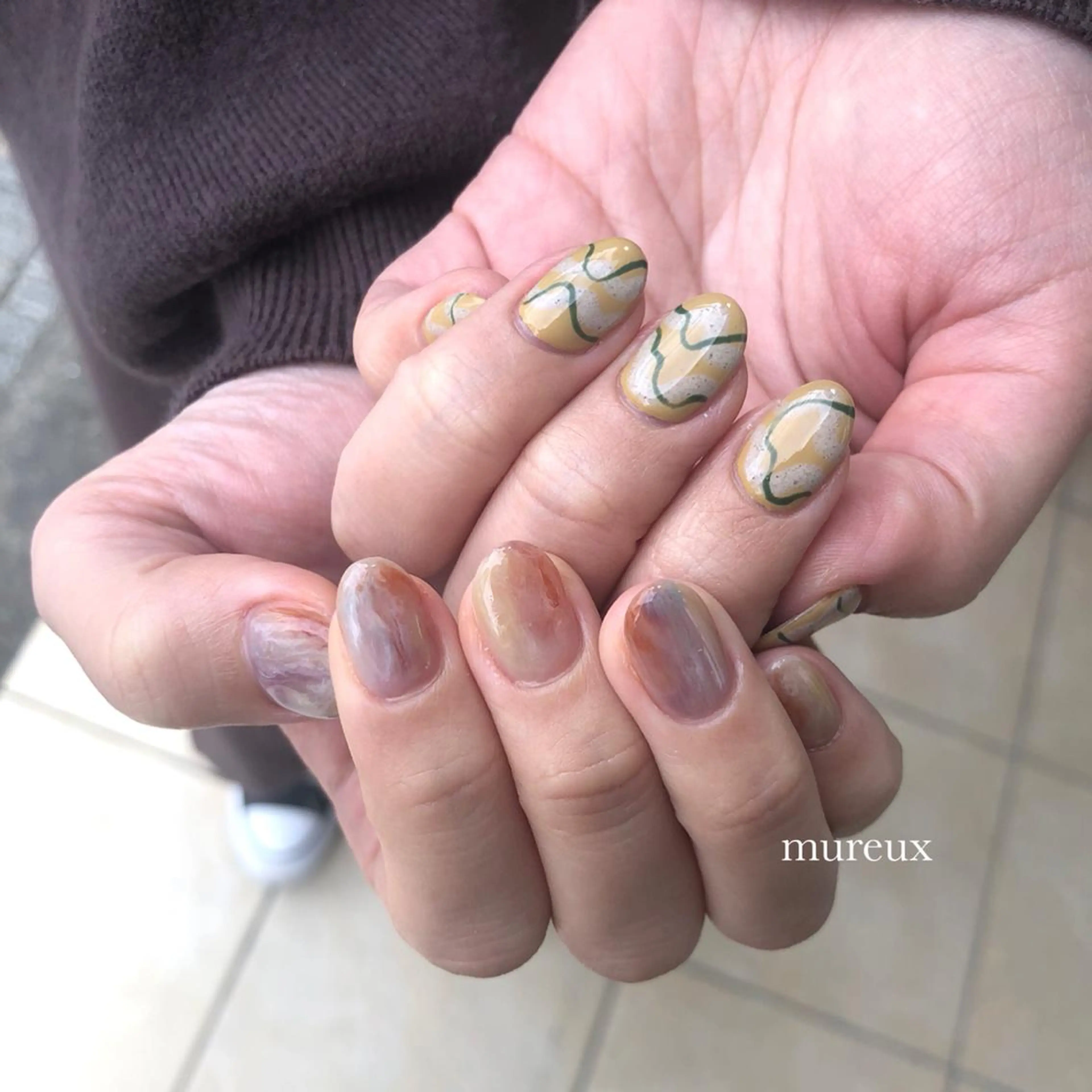 ネイル ハンドネイル mureux ∵ayakaのネイルデザイン