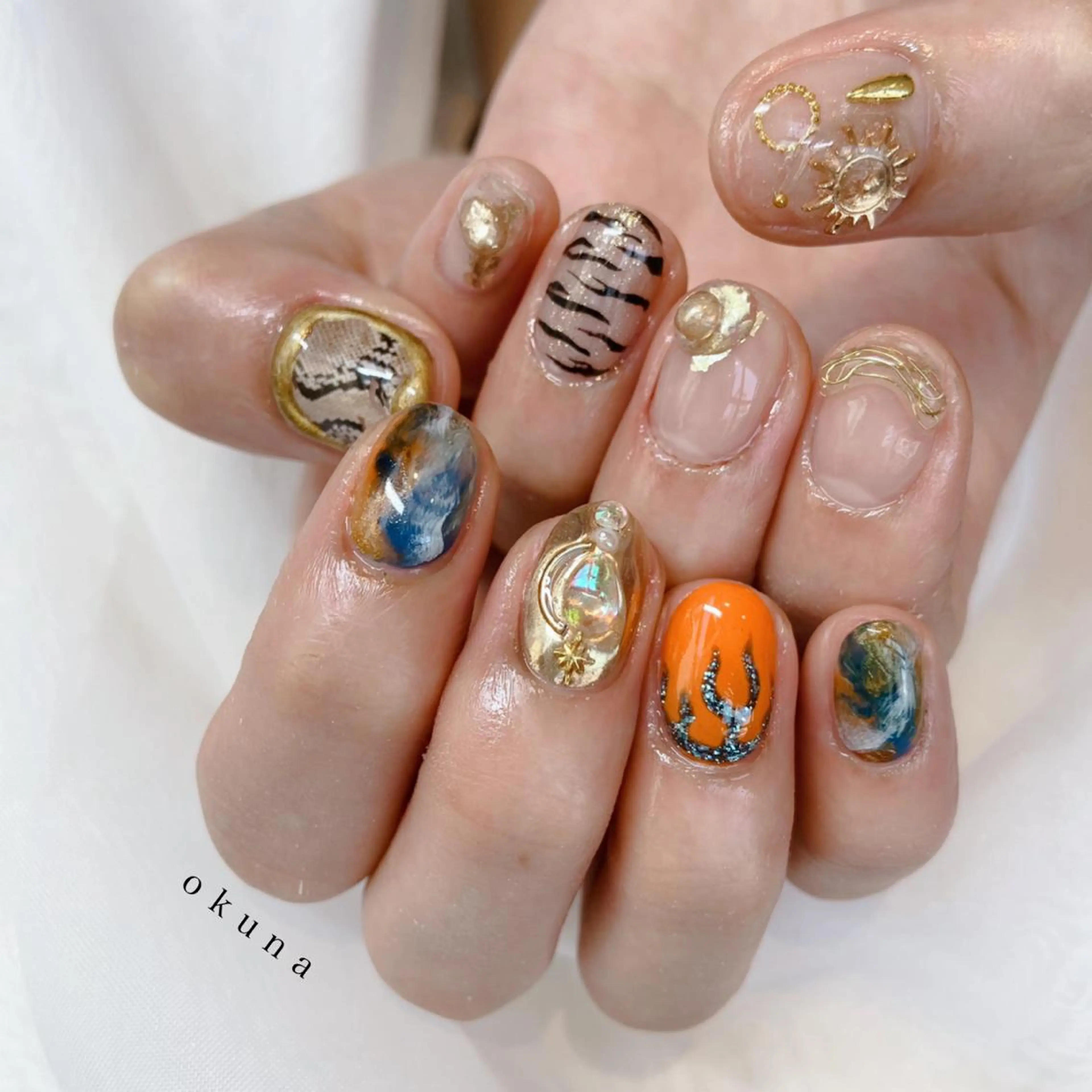 ネイル ニュアンスネイル ハンドネイル パンチャパンチャ ネイルサロンのネイルデザイン