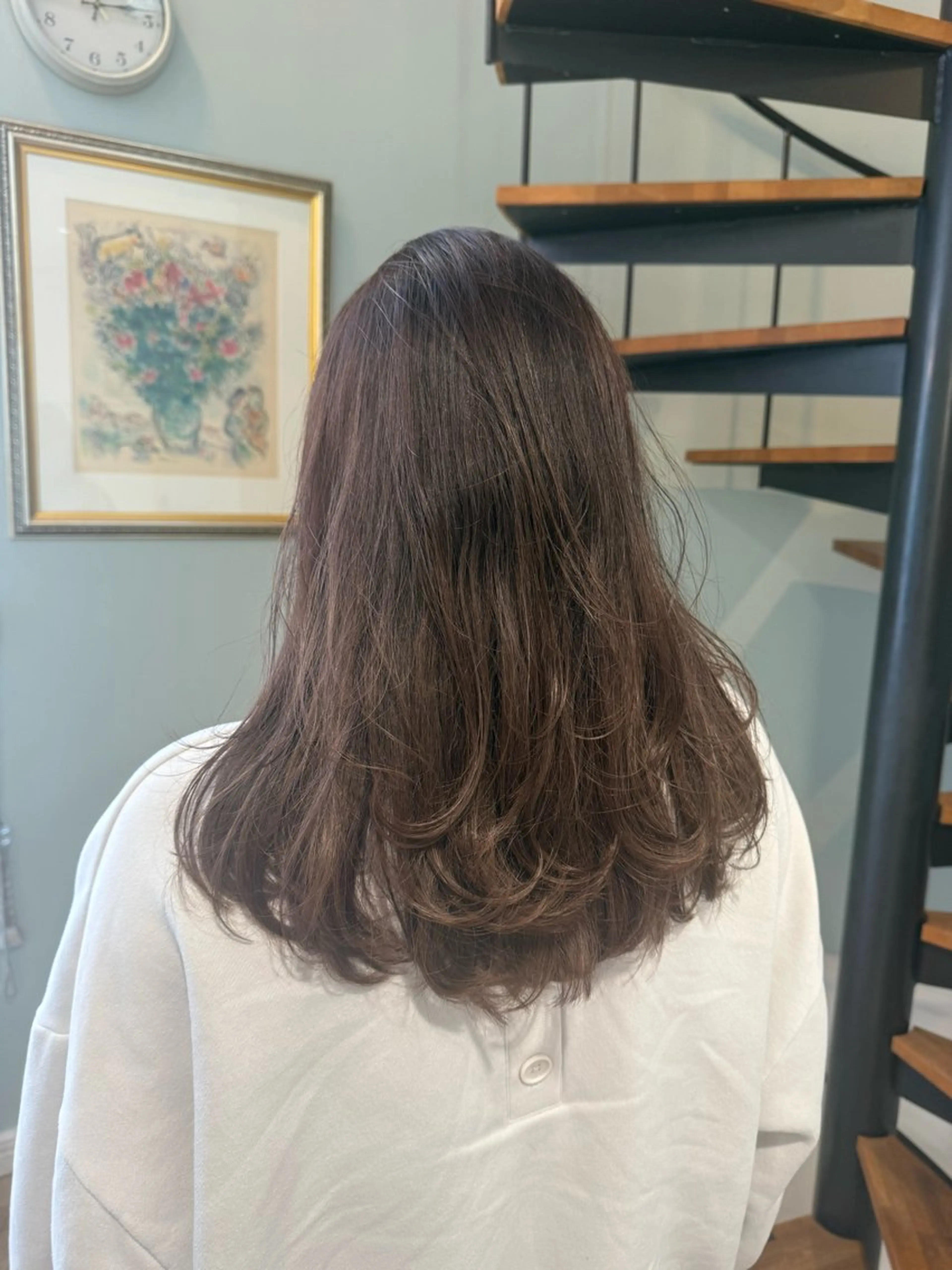 ロング カラー ブラウンカラー トリートメント atelier doux dimanche（アトリエ・ドゥー・ディマンシュ）所属・Fukamiレイヤー 透明感カラーのヘアスタイル