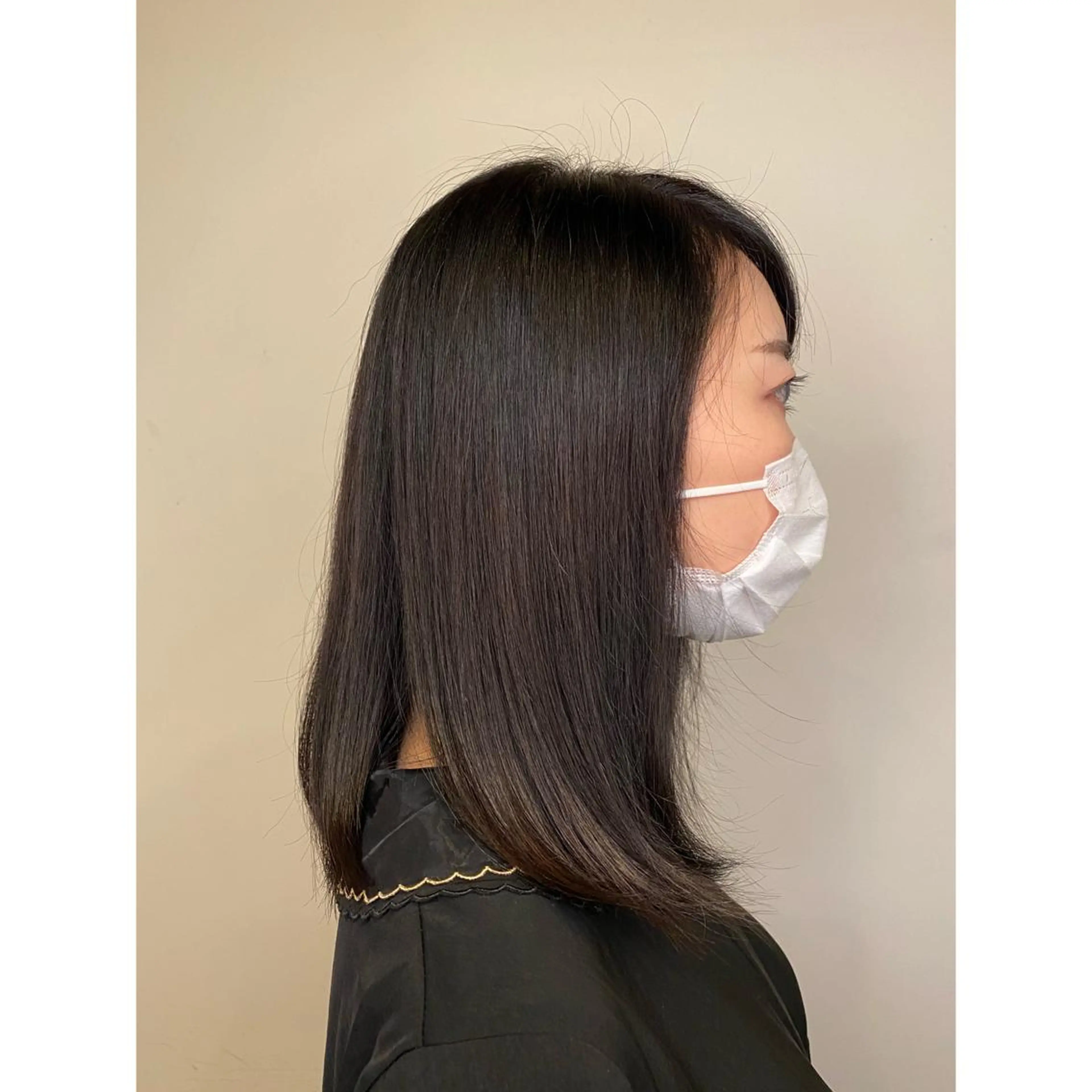 カラー ハイトーンカラー オーガニックカラー/ 髪質改善/暗髪/ボブのヘアスタイル