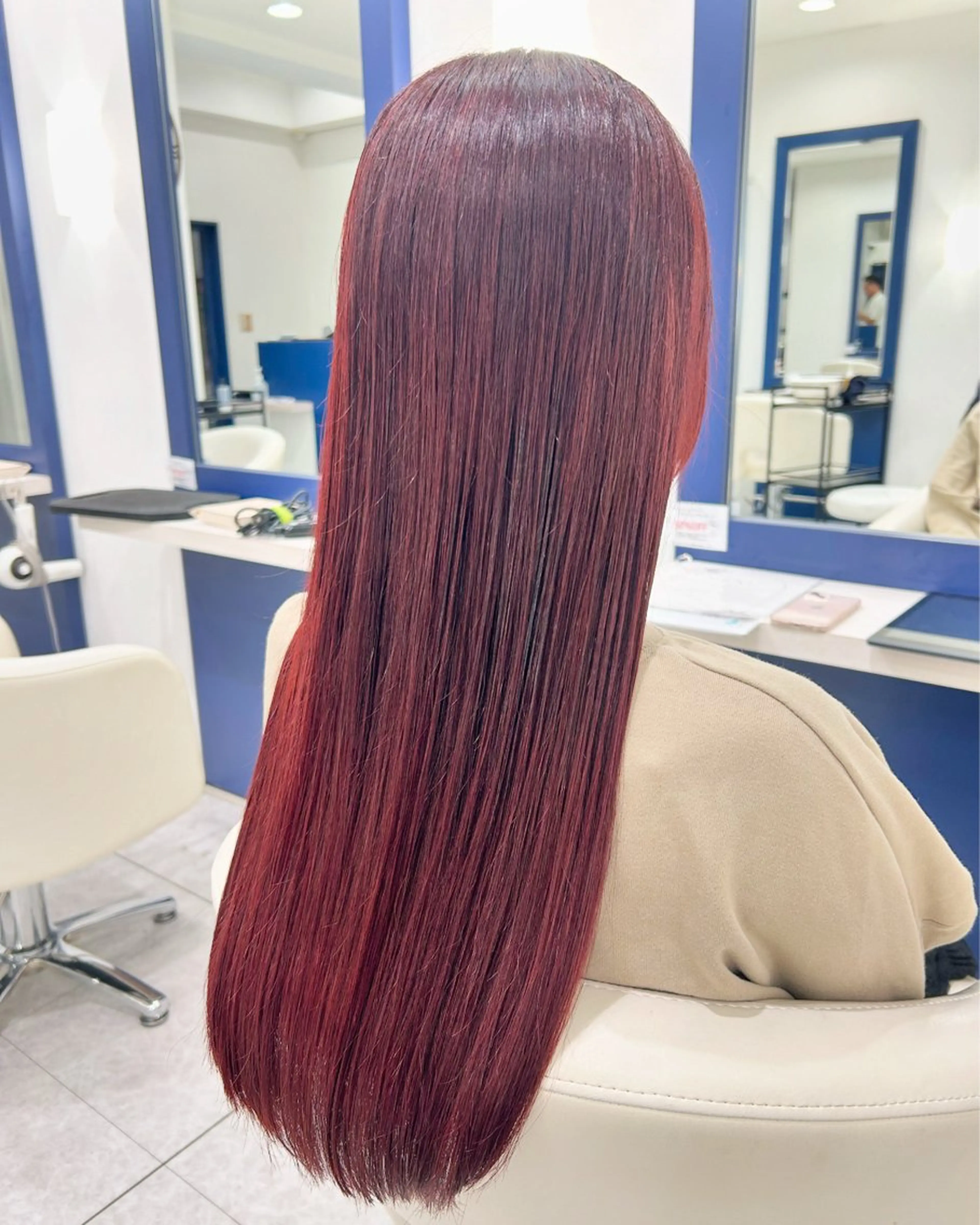 カラー レッドカラー 💎Eleanor ニイナ💎のヘアスタイル