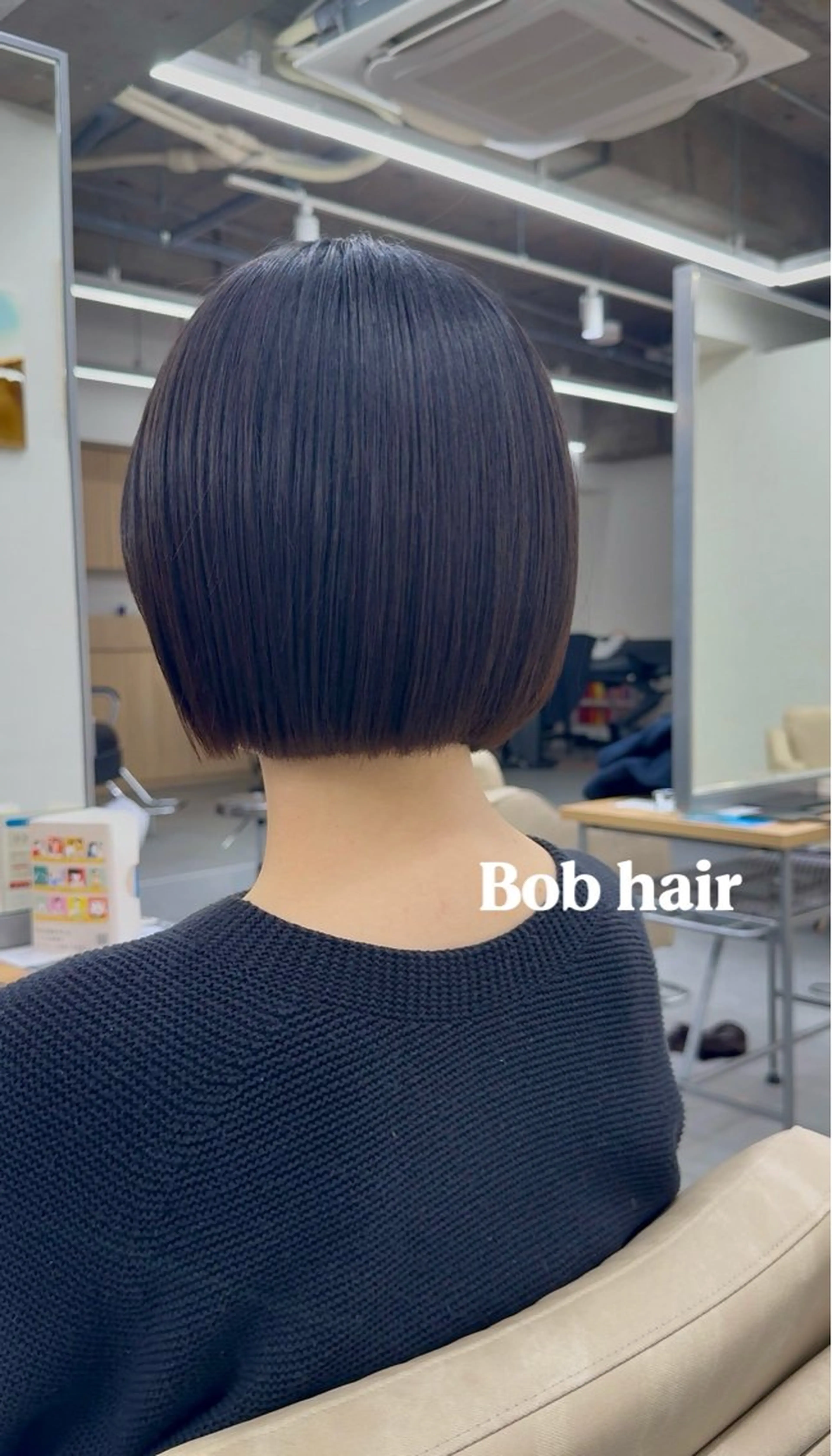 ミディアム ボブ el.hair maison所属・浅見 茉美のヘアスタイル