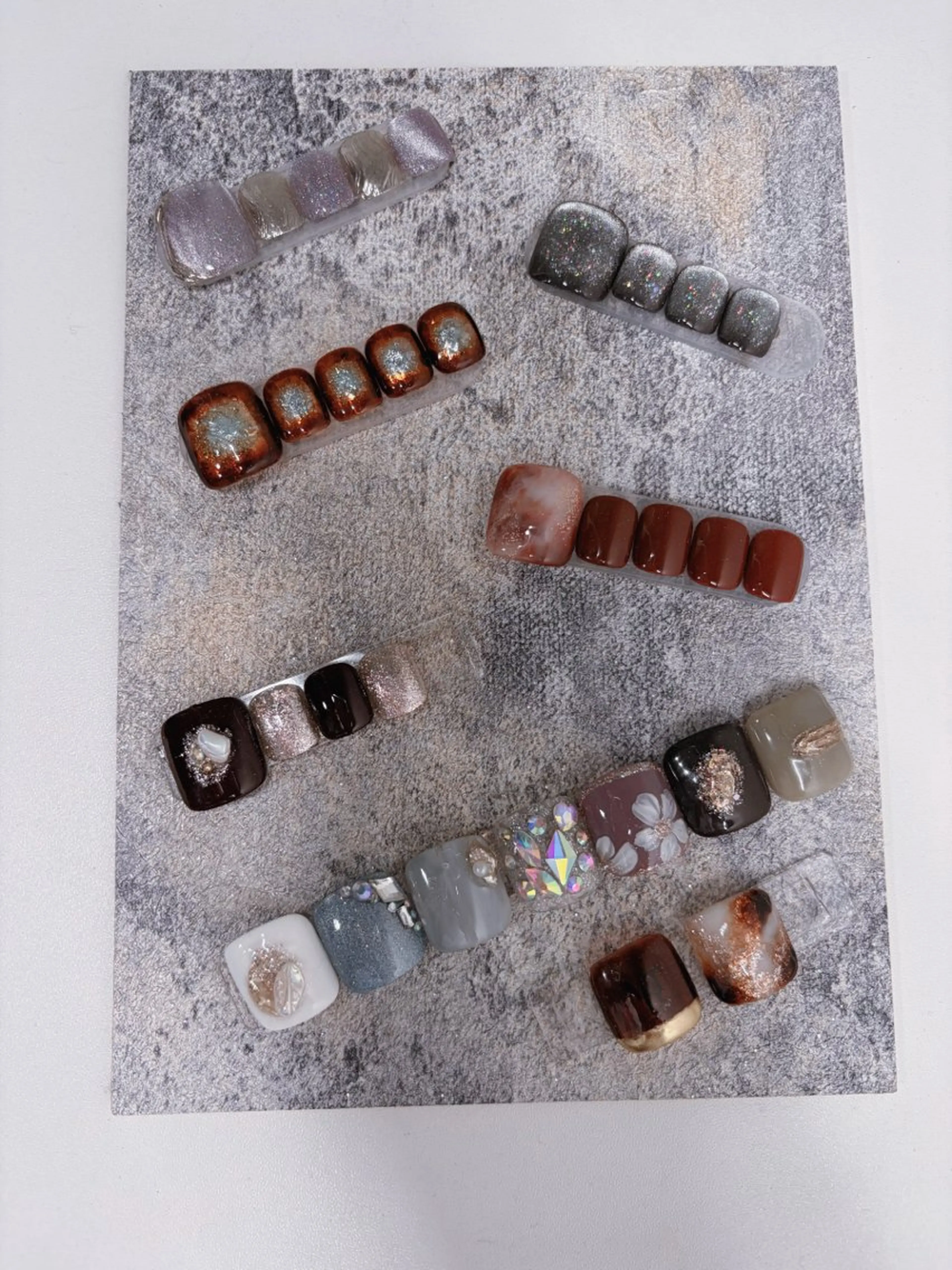 初回自爪付け替えオフ無料★フット親指アートコースの写真