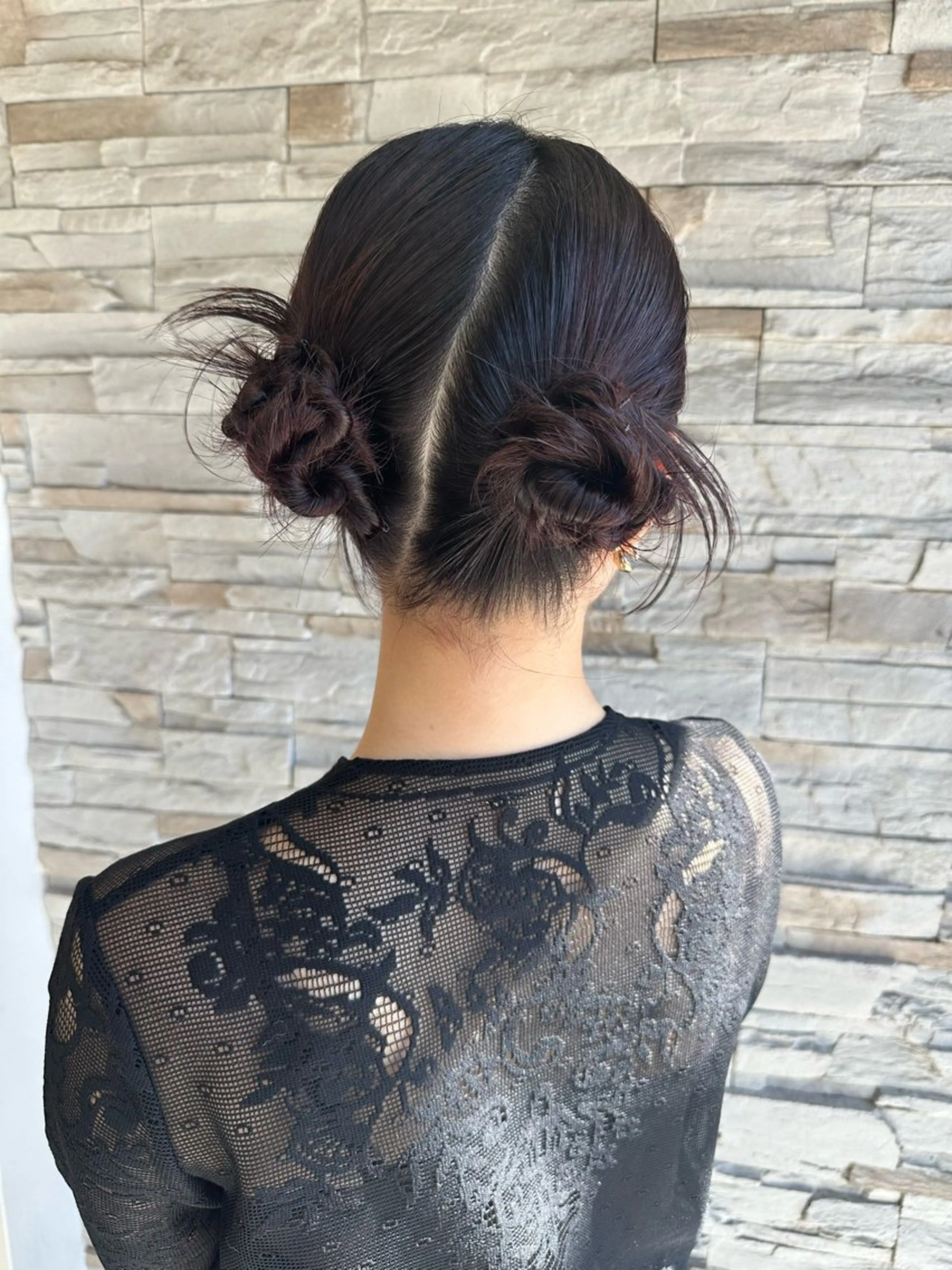 ヘアアレンジ ヘアセット 艶髪/ブリーチなし Wカラー🌺yuiのヘアスタイル