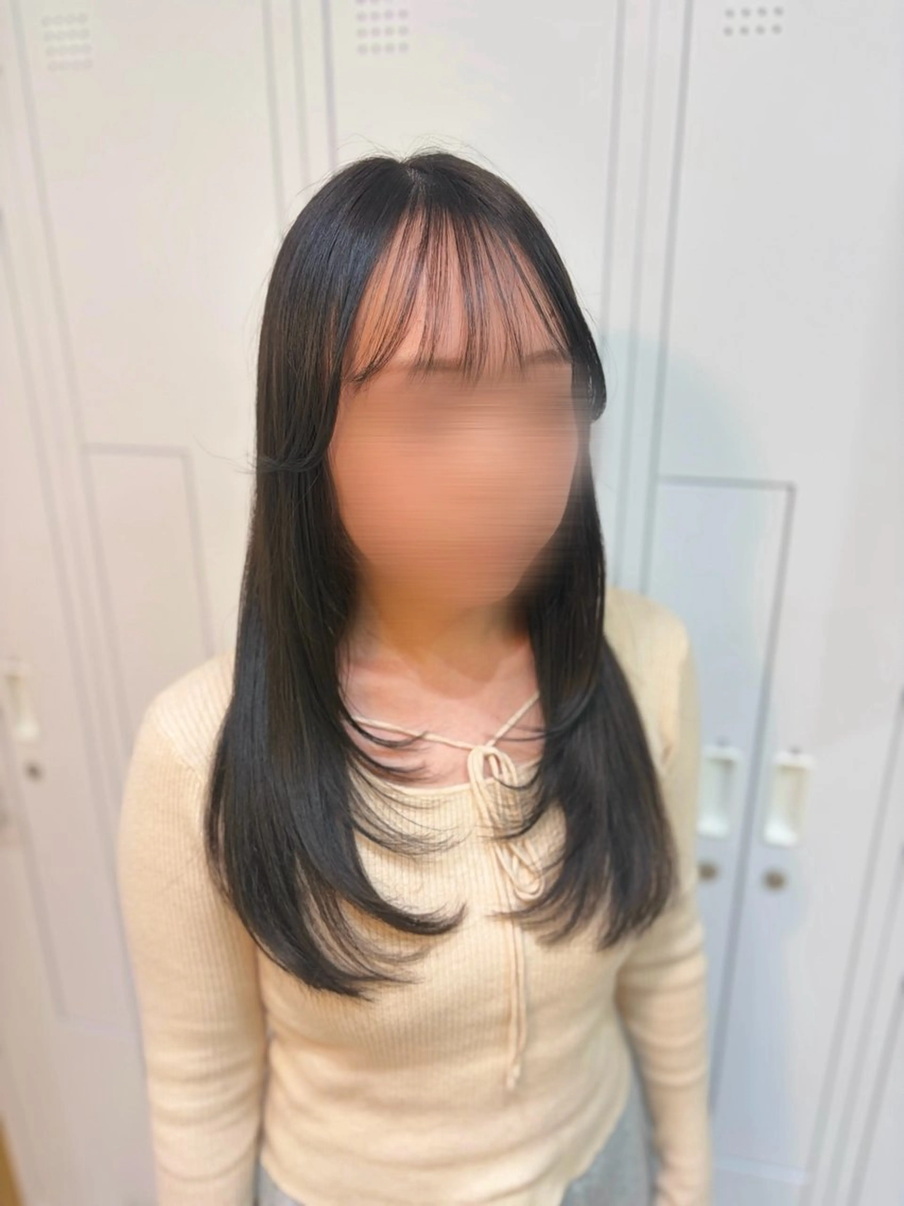 ロング アッシュ レイヤーカット カット ヘアカラー トリートメント Zina北千住/ はるか🍄のヘアスタイル