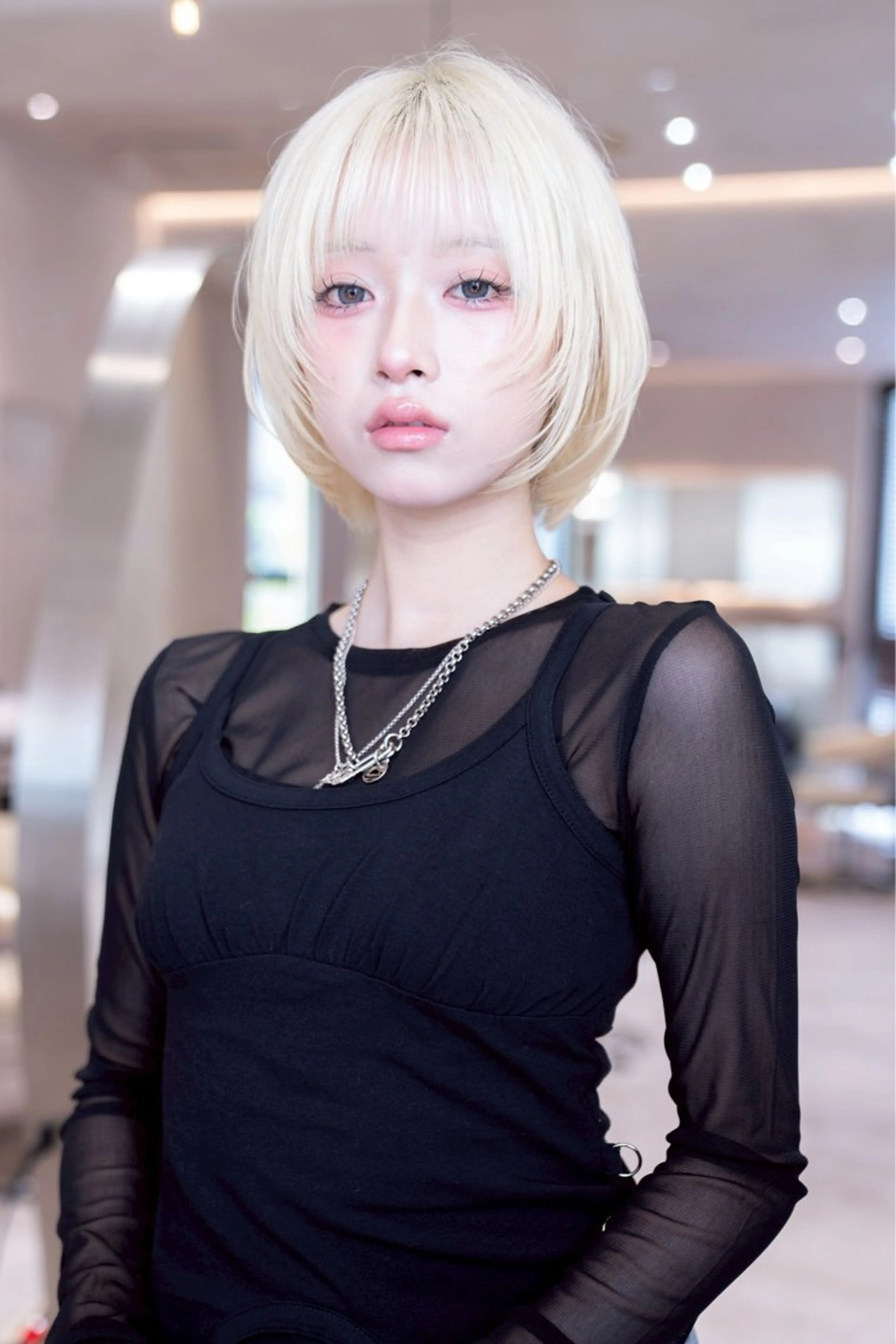 ミディアム カラー カット ヘアカラー トリートメント 🉐レイヤー/塩見 弘樹🉐渋谷のヘアスタイル