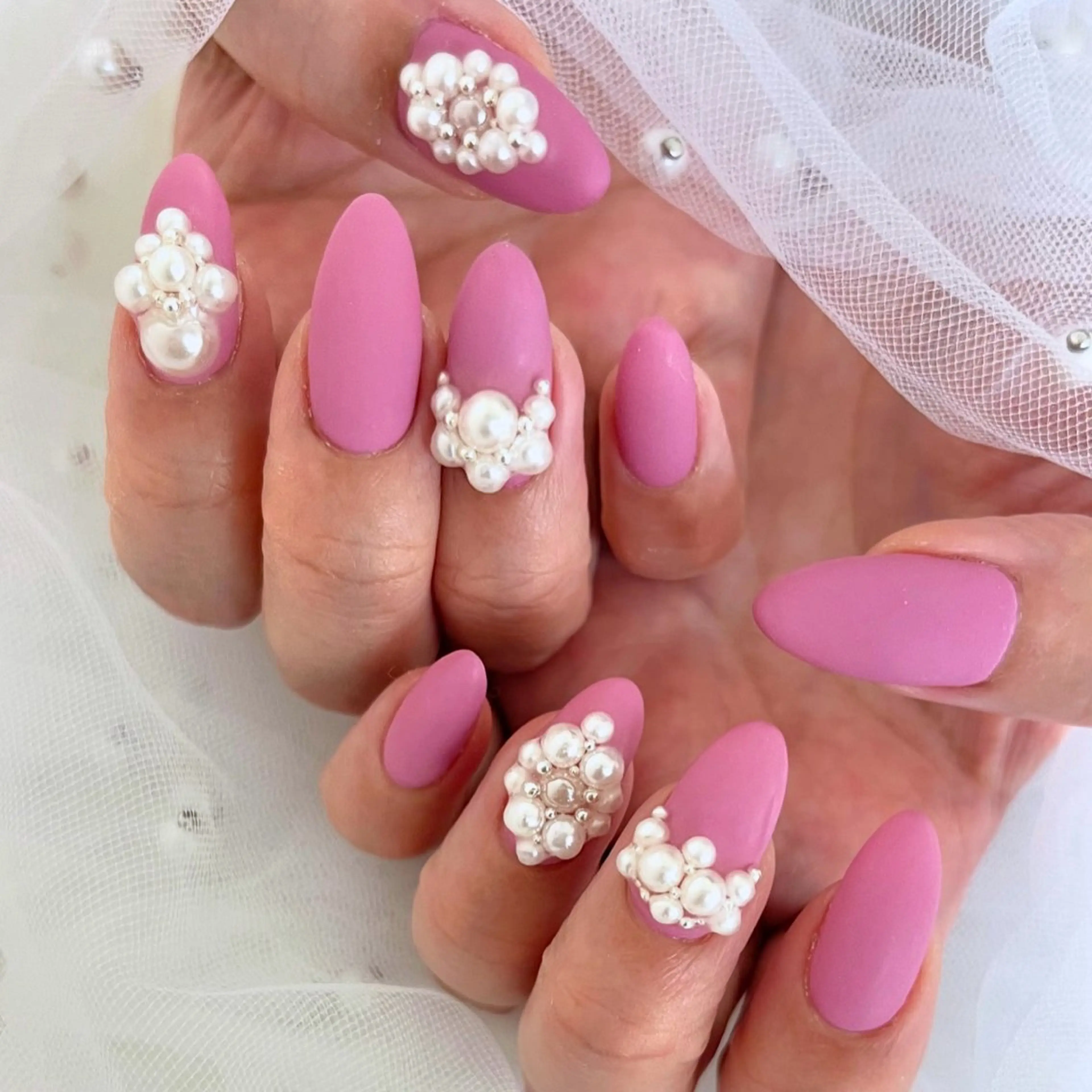 ネイル マットネイル ハンドネイル 北巽駅Nail muu...🫧🧸のネイルデザイン