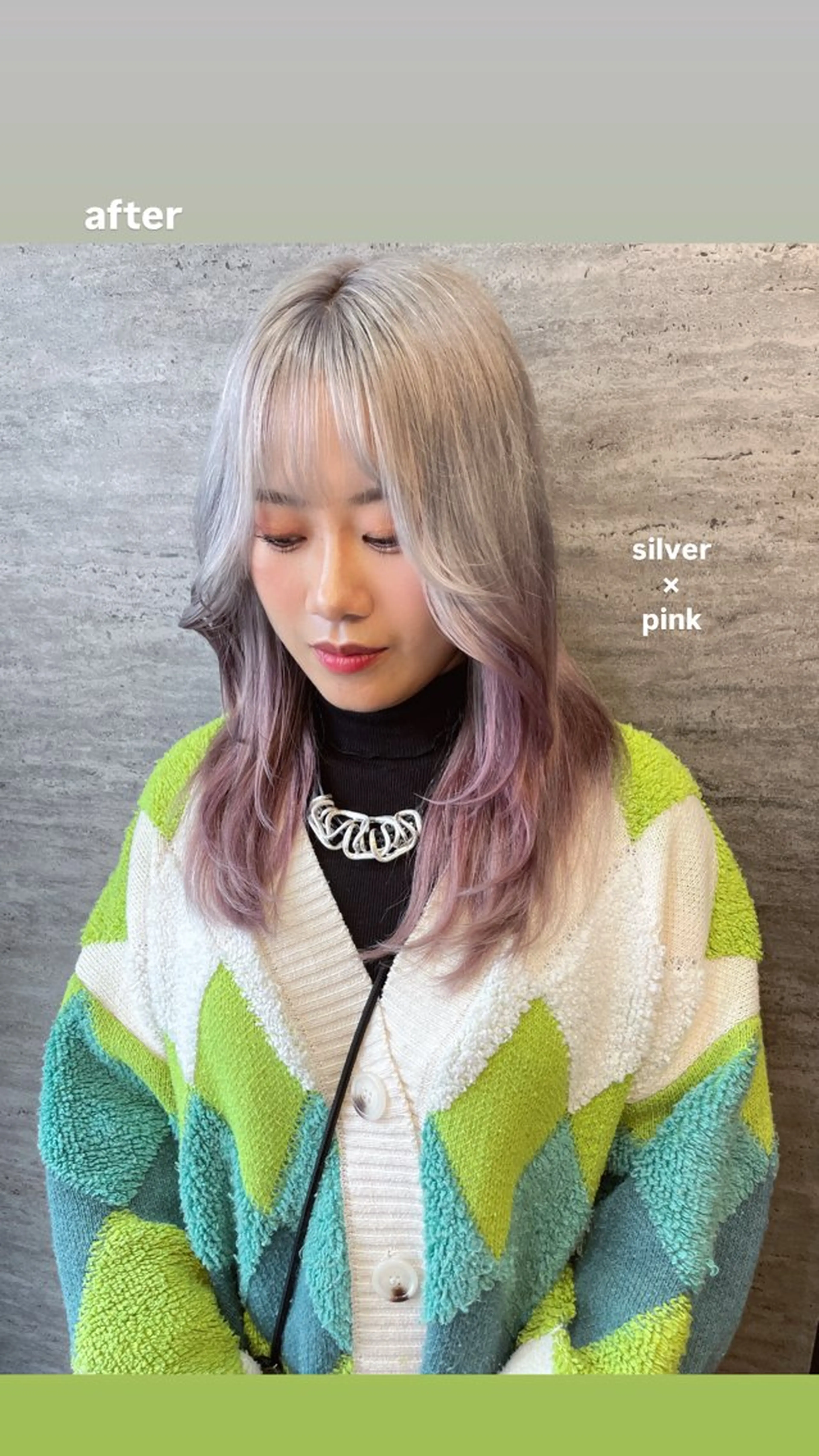 セミロング JIEN MIUのヘアスタイル