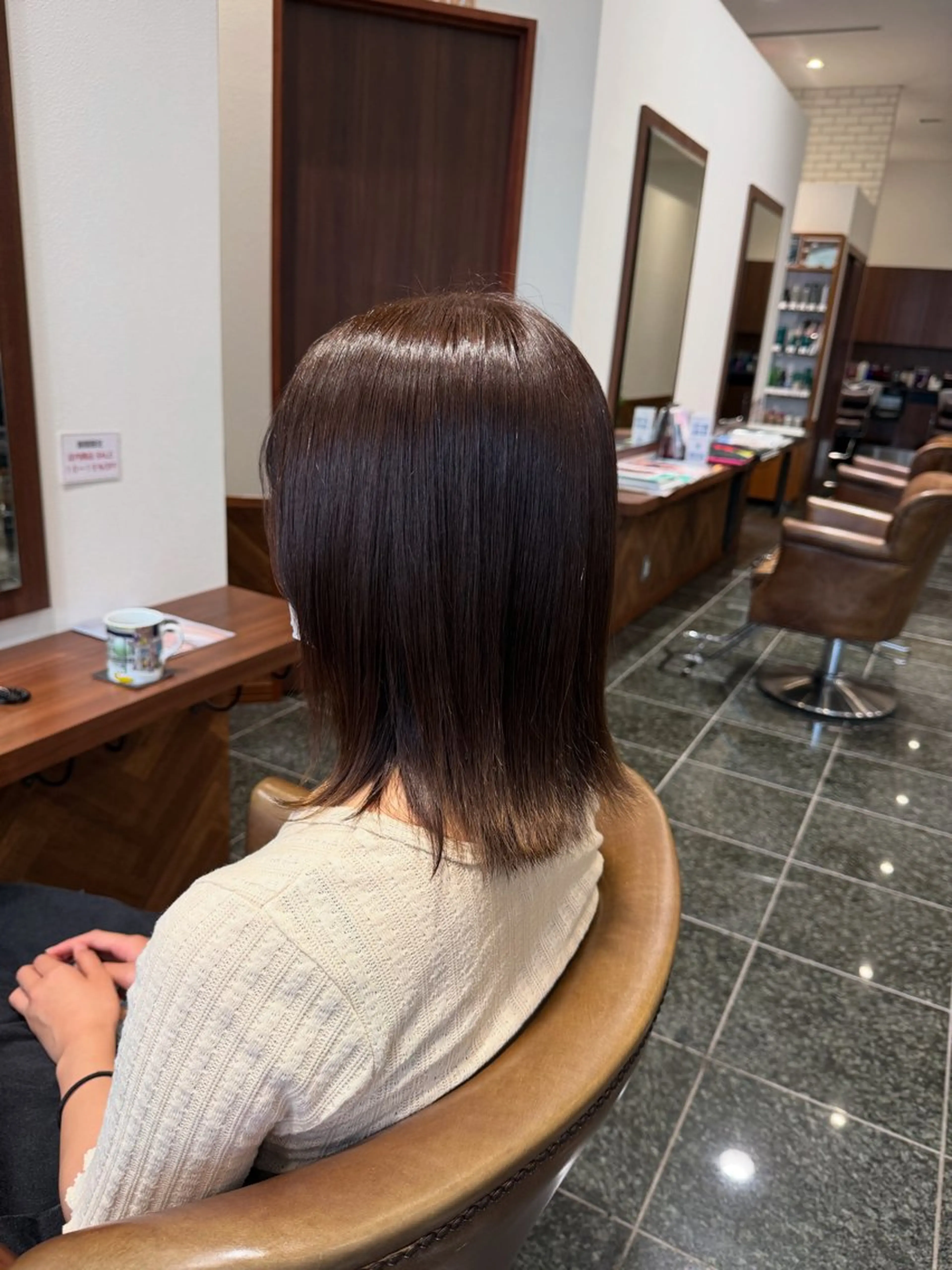 ミディアム カラー ベージュカラー セピアベージュ ART RUSH Rebs 多摩センター店所属・るりな ARTRUSHのヘアスタイル