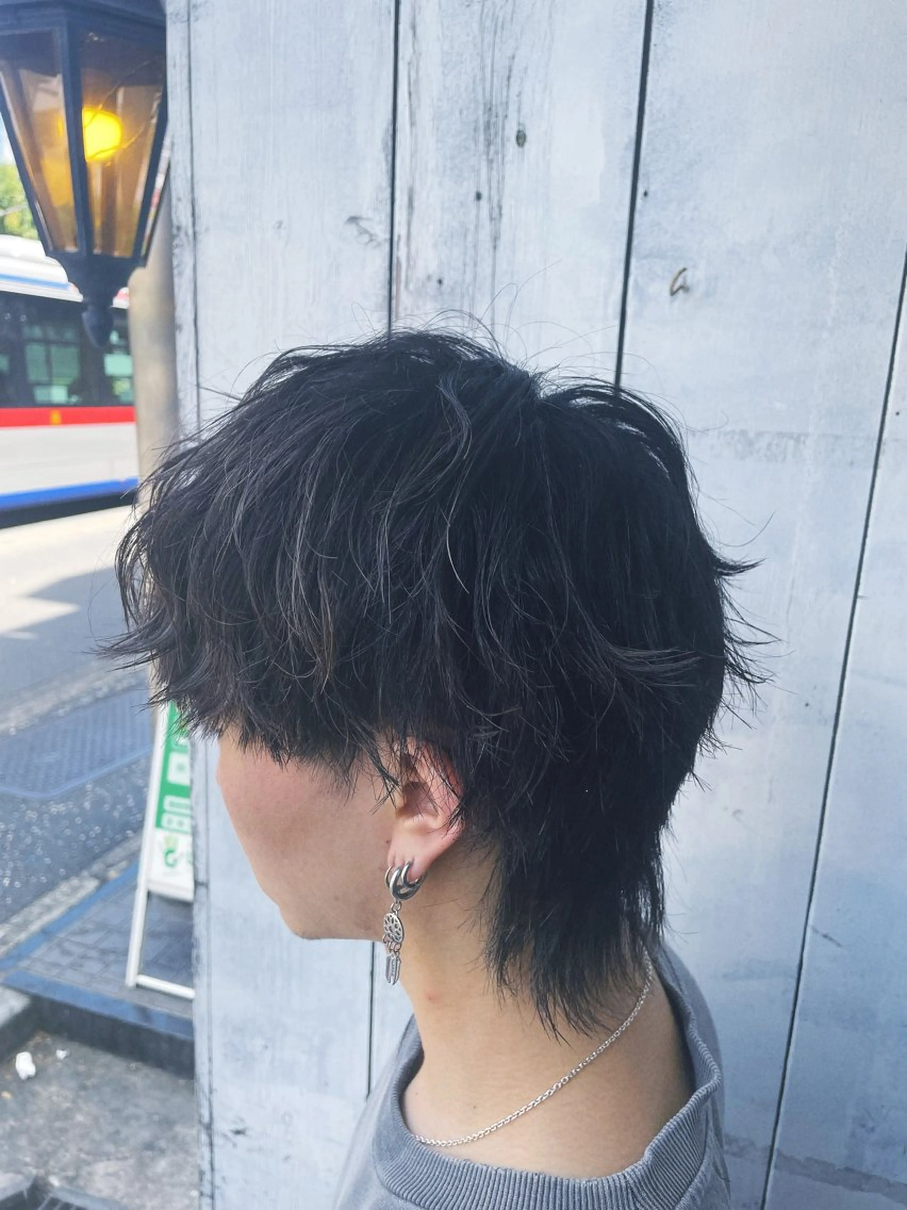 メンズ マッシュウルフ マッシュ ツーブロック メンズウルフカット ウルフカット カット 杉田 虹夢のヘアスタイル