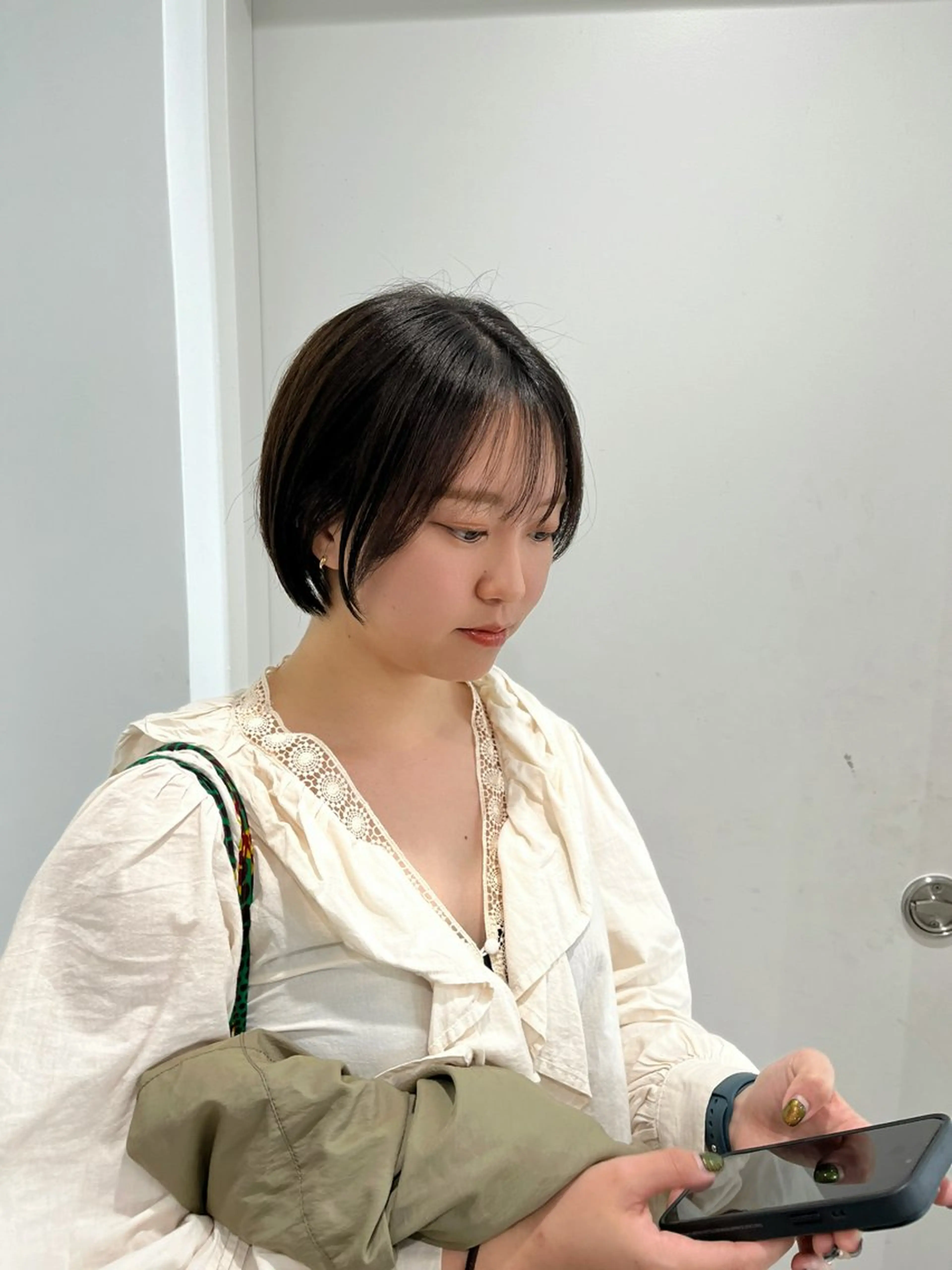 ショート モテヘア/グレージュ /ボブ/前原汐🎐のヘアスタイル