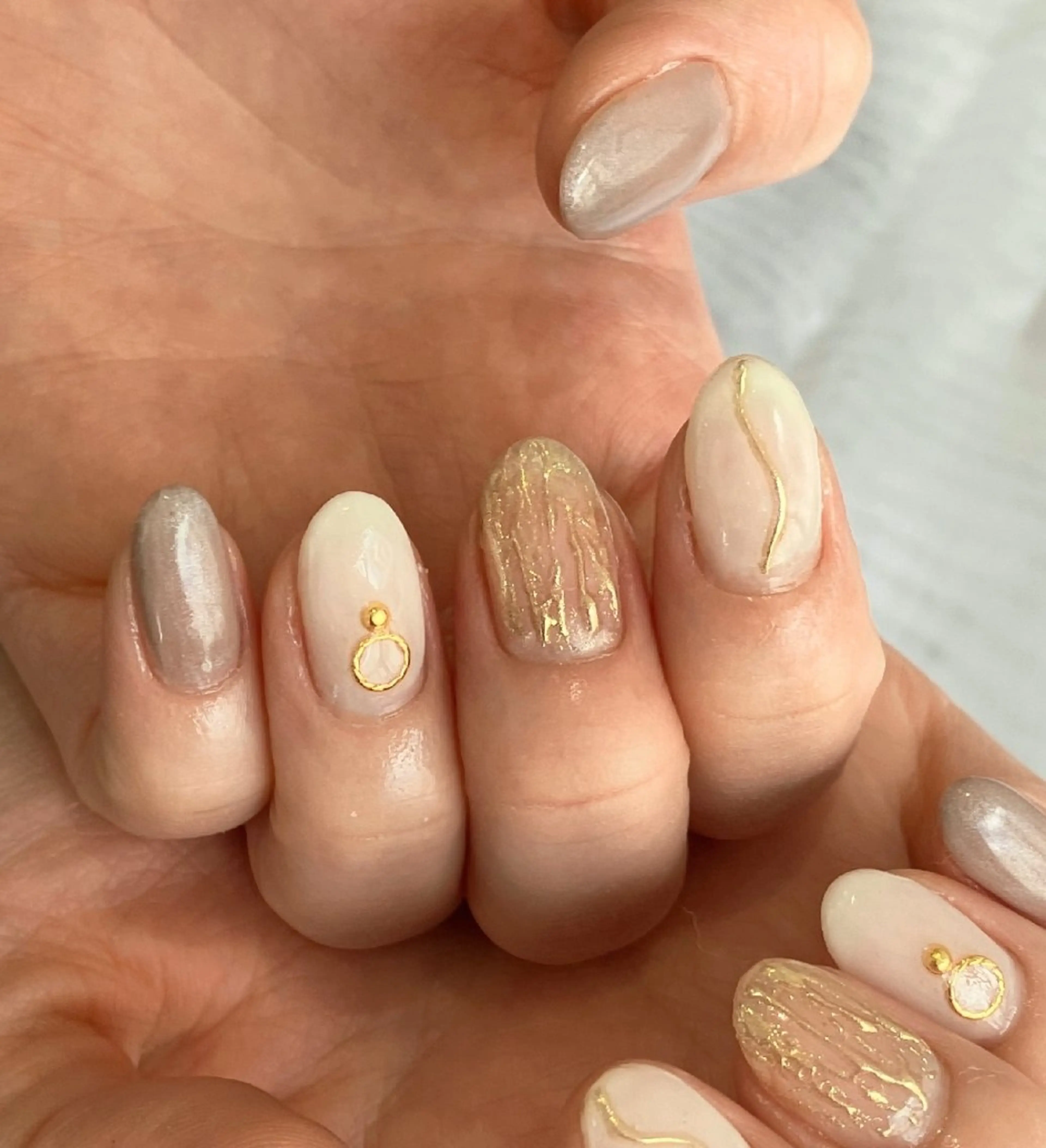 ネイル ミラーネイル ハンドネイル felicita服部店所属・felicita fumi♡のネイルデザイン