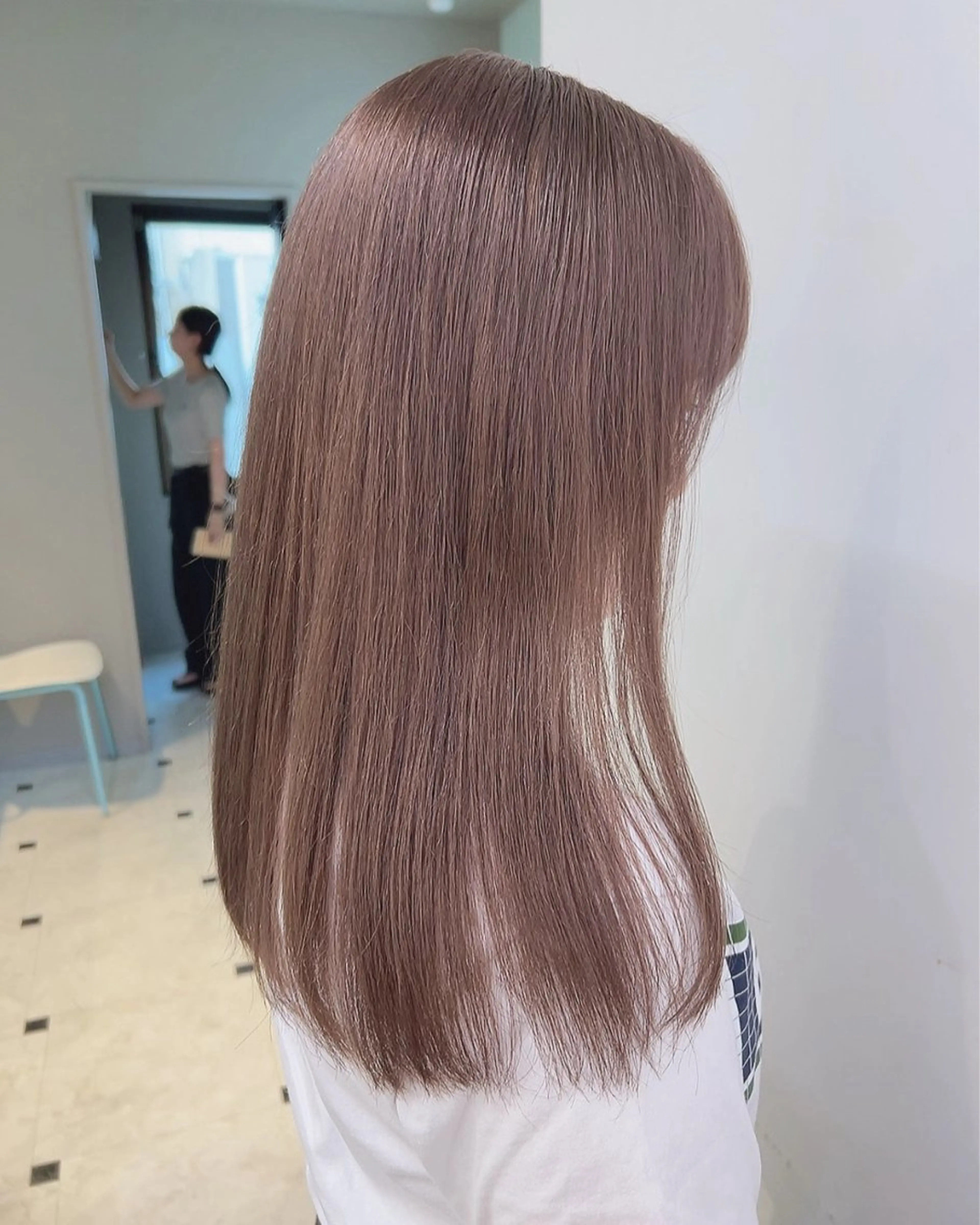 セミロング カラー ヘアカラー トリートメント ヘッドスパ ヘアセット 🥞ベージュ系カラー 【すずきりほ】🥞のヘアスタイル