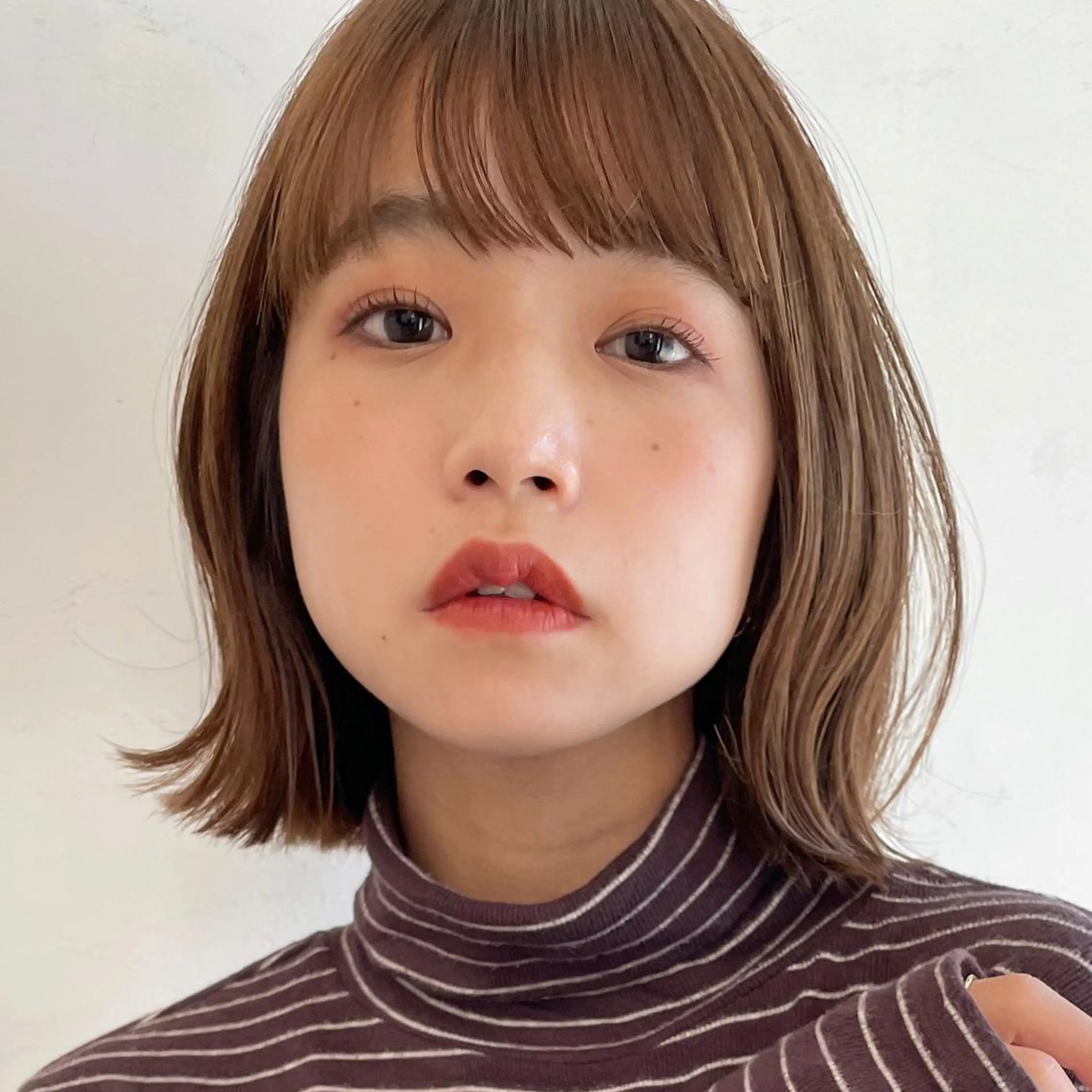 ショート カラー ボブ カット ヘアカラー OAK 学芸大学所属・秋葉萌　透明感カラー /レイヤー/ボブ♡のヘアスタイル