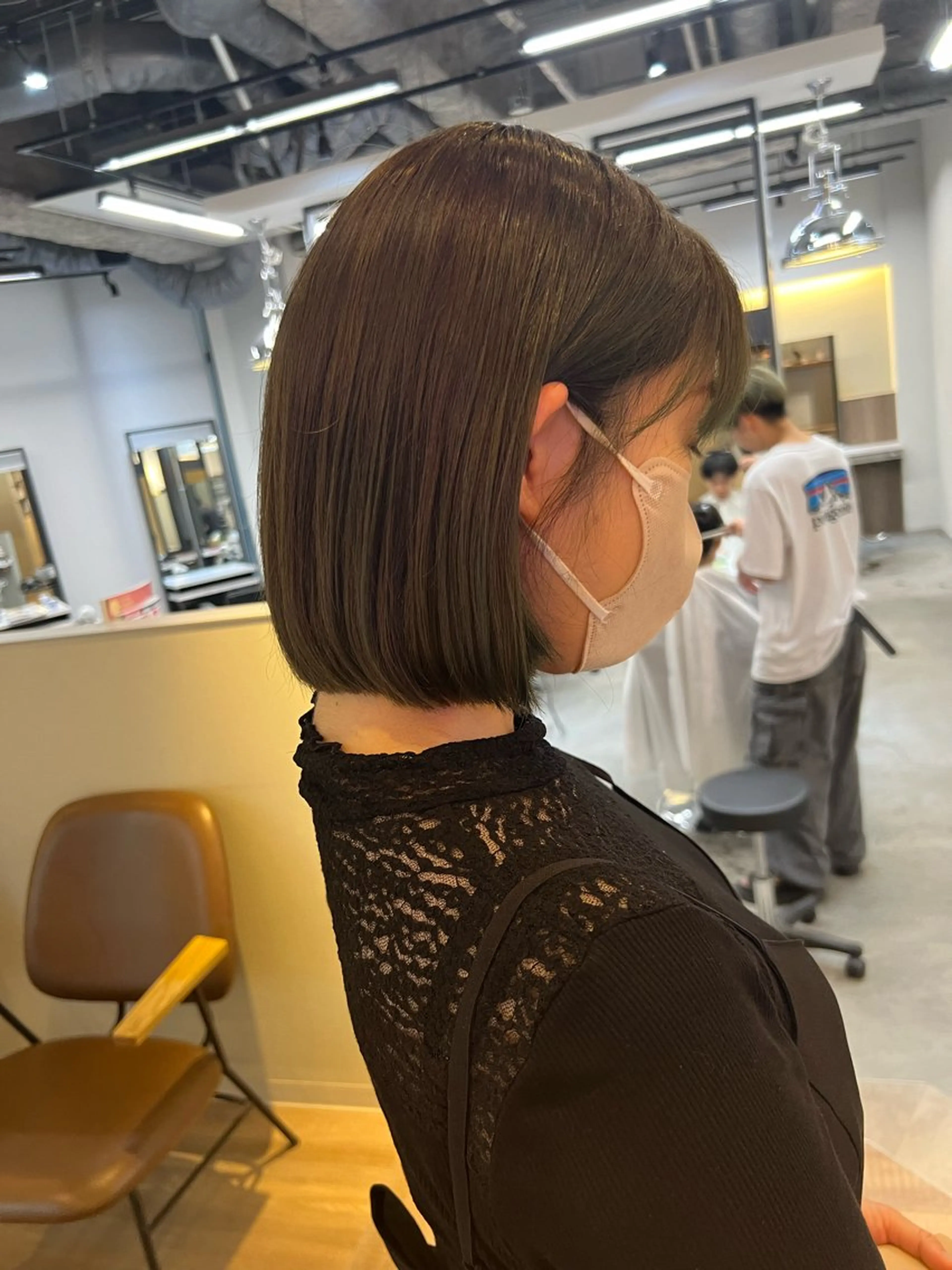 ミディアム 赤み消しカラー✳️ 井上明日翔💫のヘアスタイル