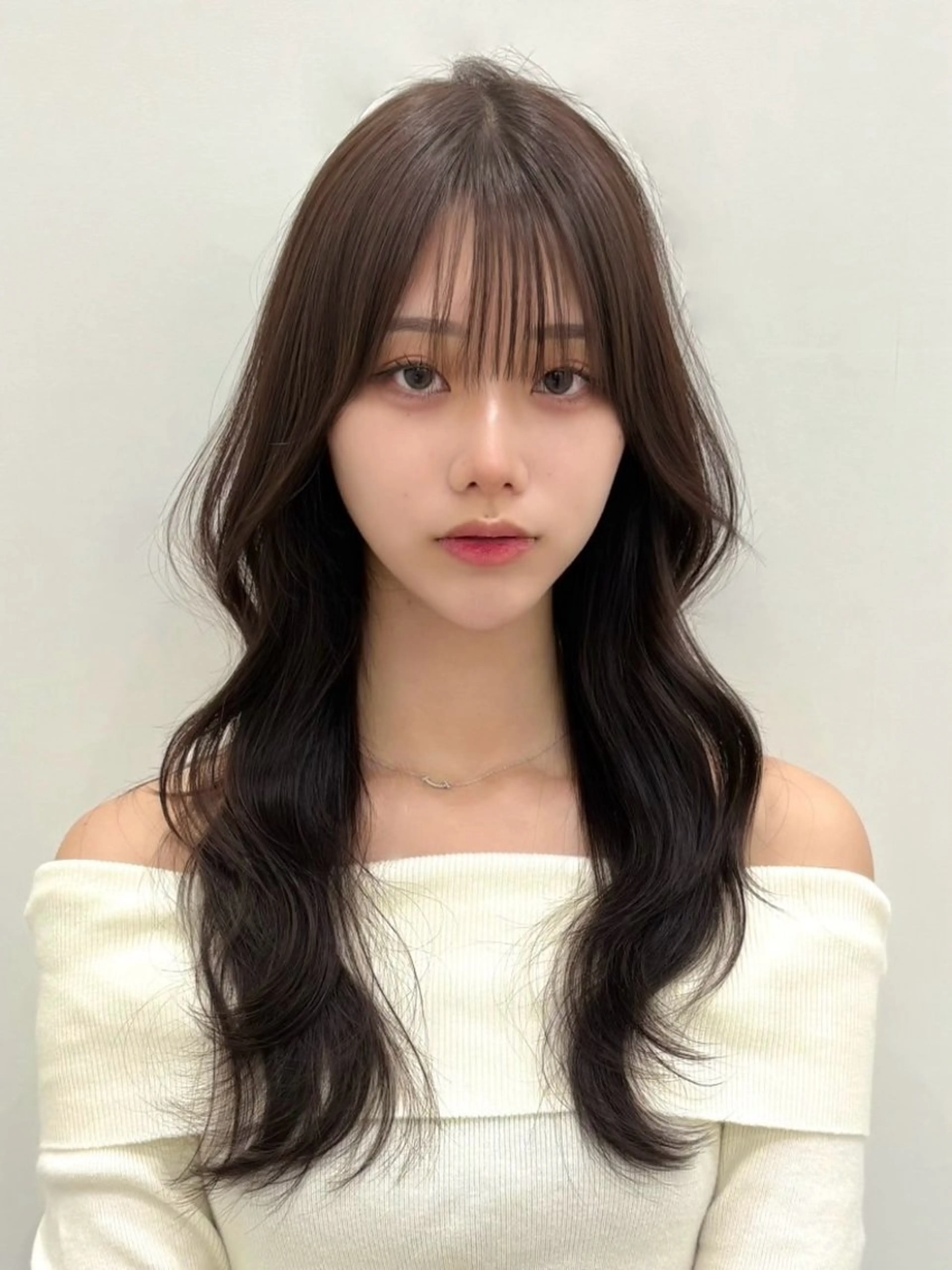 ロング レイヤーカット カット ヘアカラー PULSE yokohama所属・横浜駅/韓国レイヤー カット/髪質改善のヘアスタイル