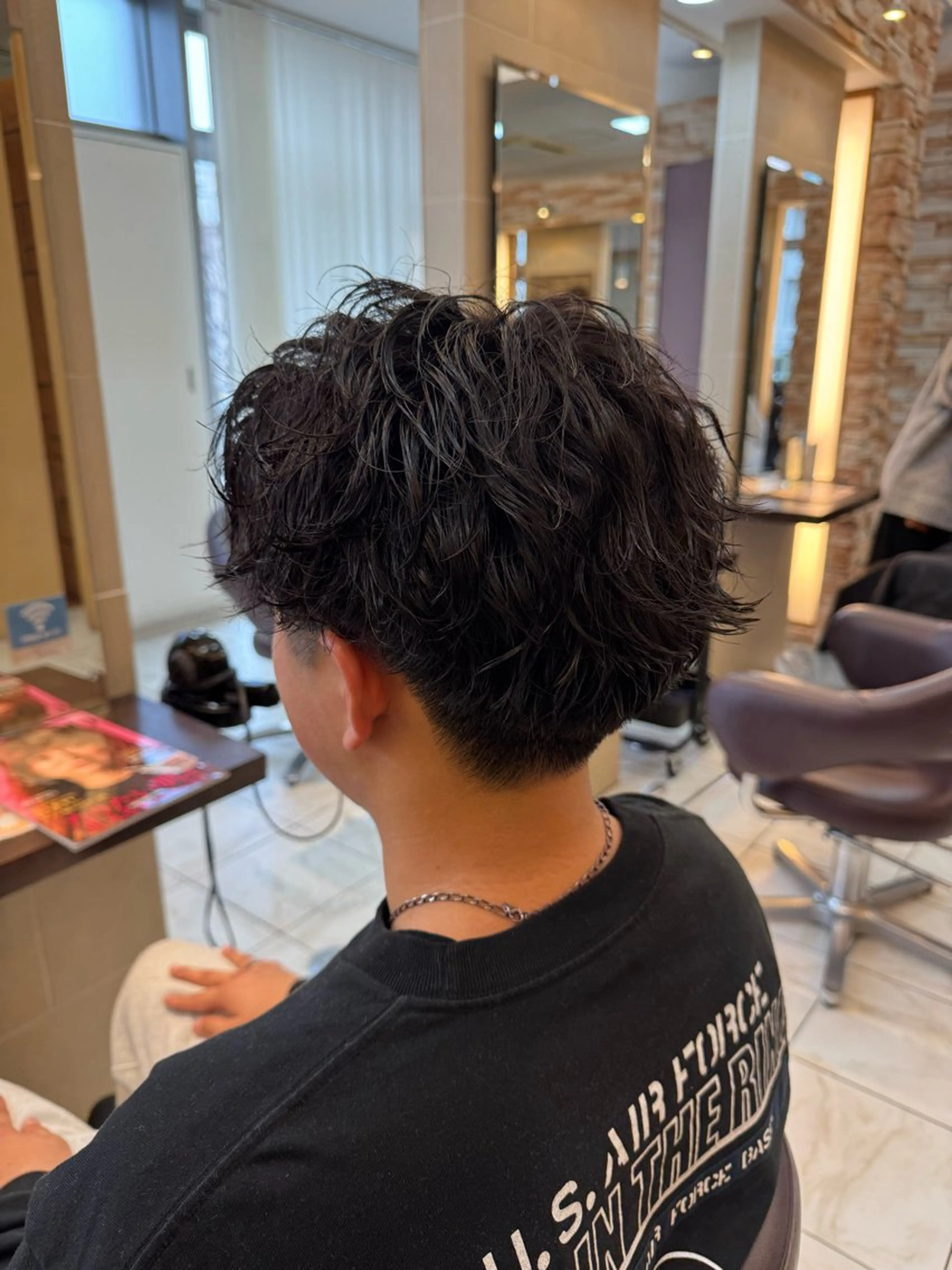 パーマ メンズ カット パーマ ⭐️透明感カラー/ パーマ⭐️宮野翔のヘアスタイル