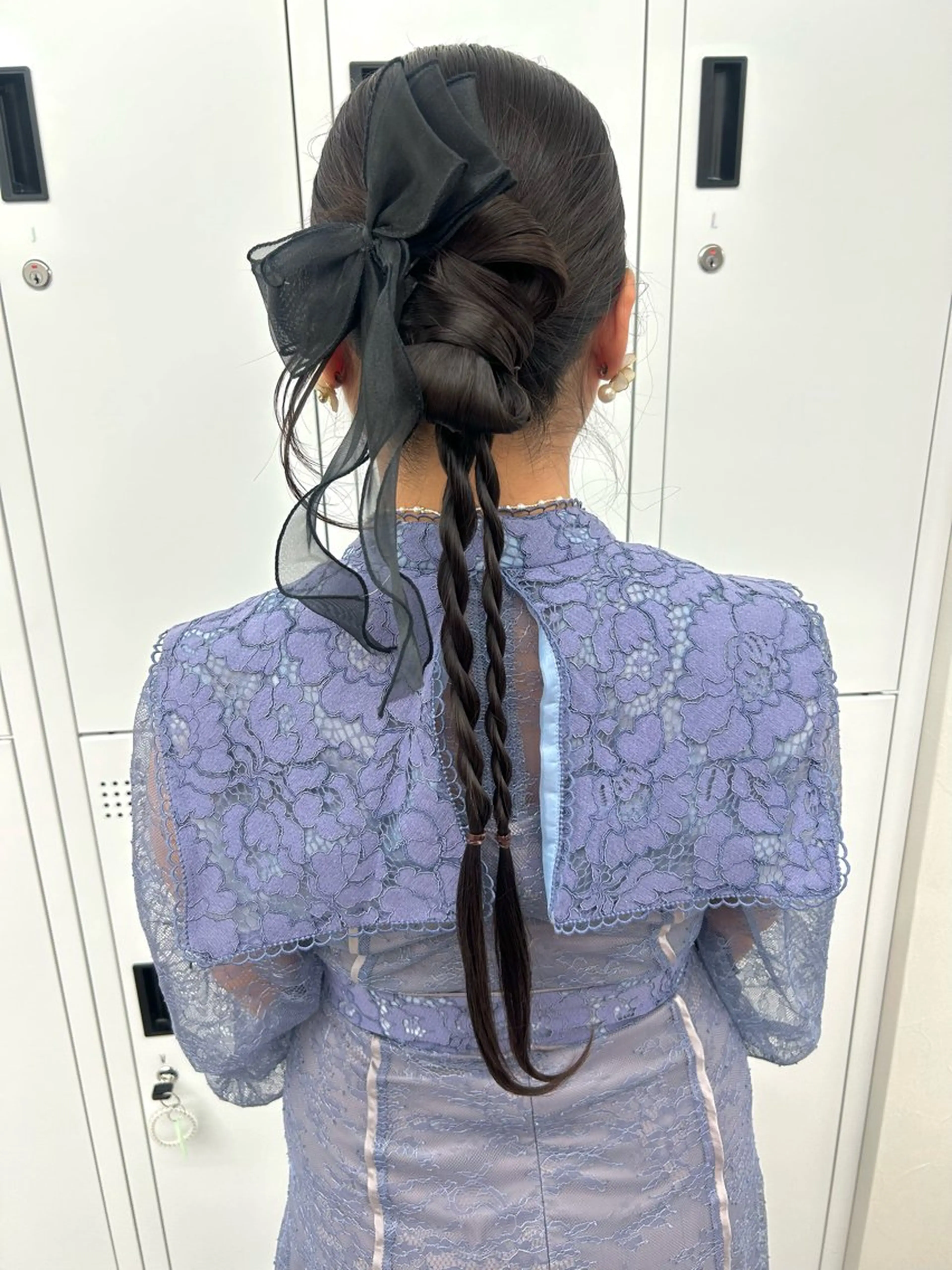 ロング ヘアアレンジ ヘアセット ハイトーン👱‍♀️ エクステ/彩花のヘアスタイル