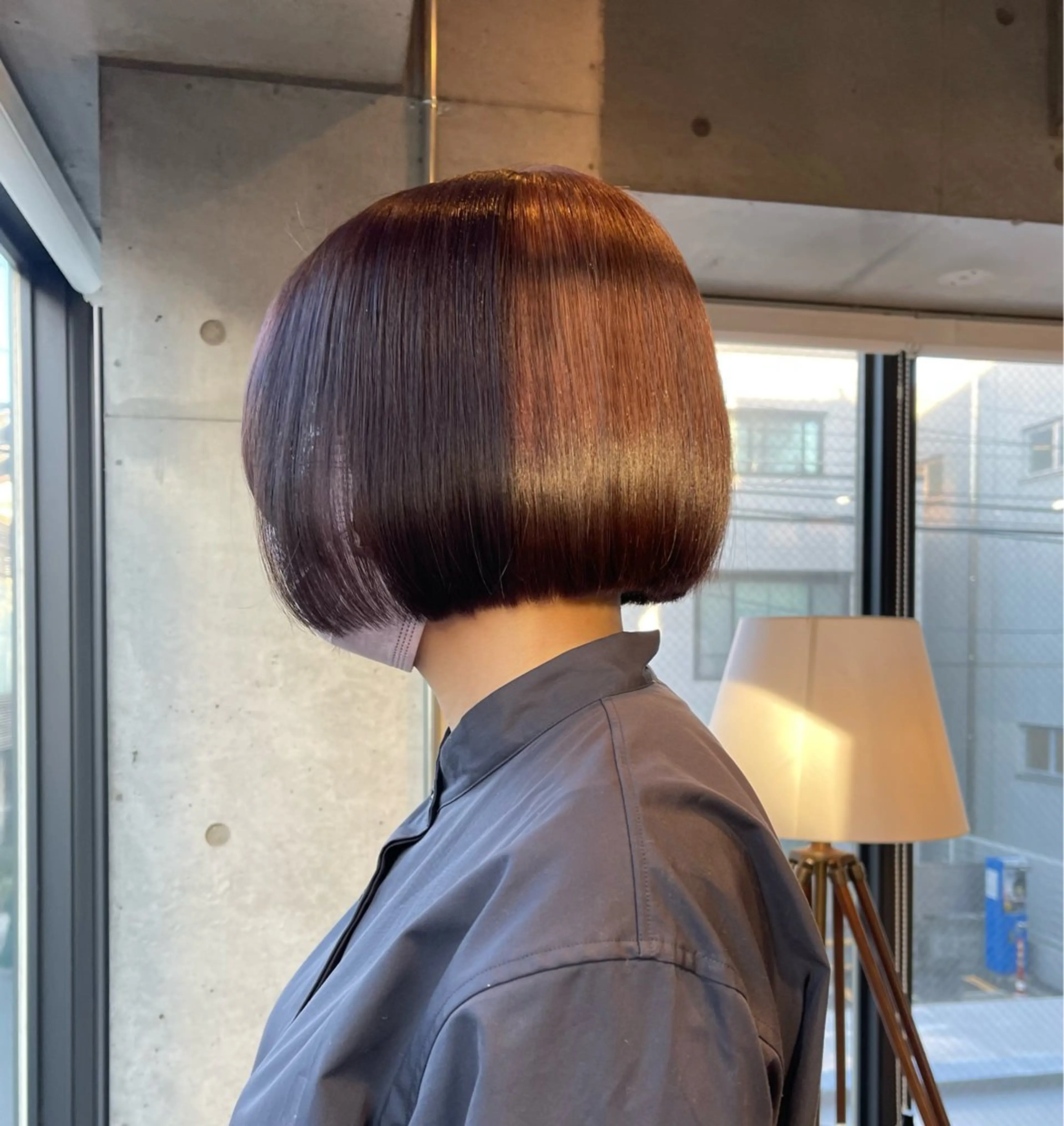 ショート カラー カット ヘアカラー トリートメント ボブ／レイヤー／艶 🦕risa  森下のヘアスタイル