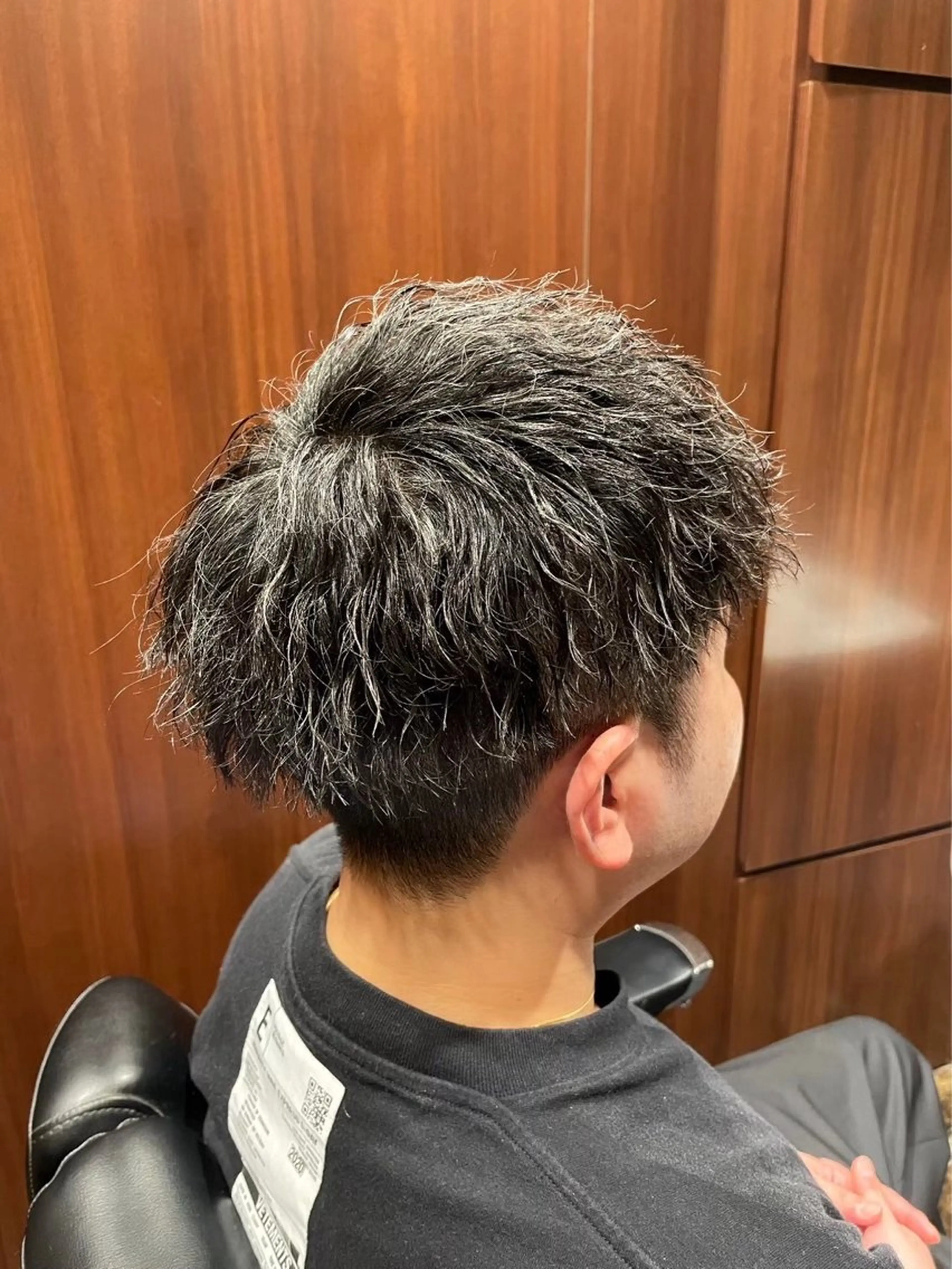 ショート パーマ メンズ 柴田 嘉文のヘアスタイル