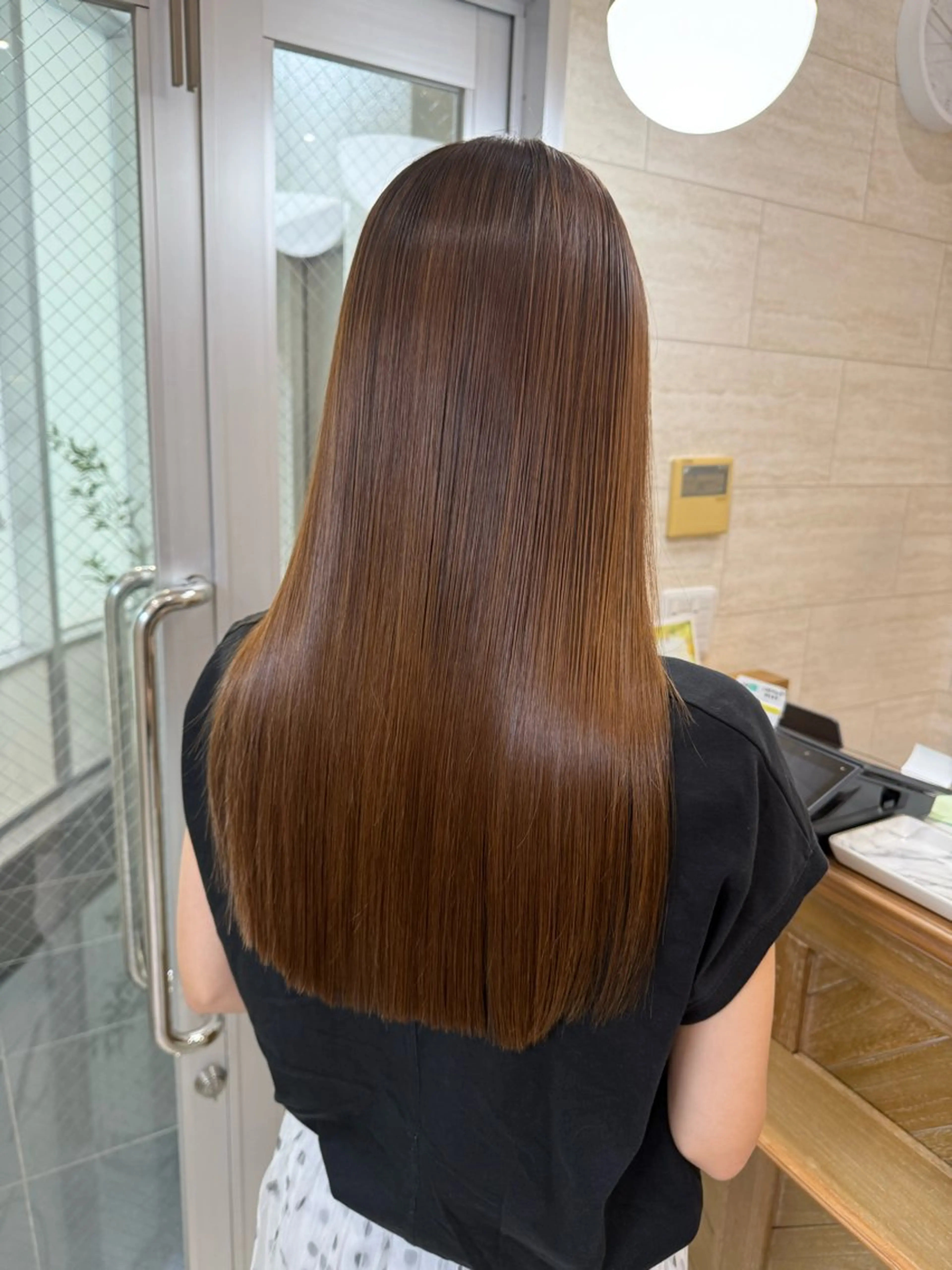 ❤️平日限定/色気溢れる艶髪に❤️Premium髪質改善TR+ケアカラー+カット¥17900の写真