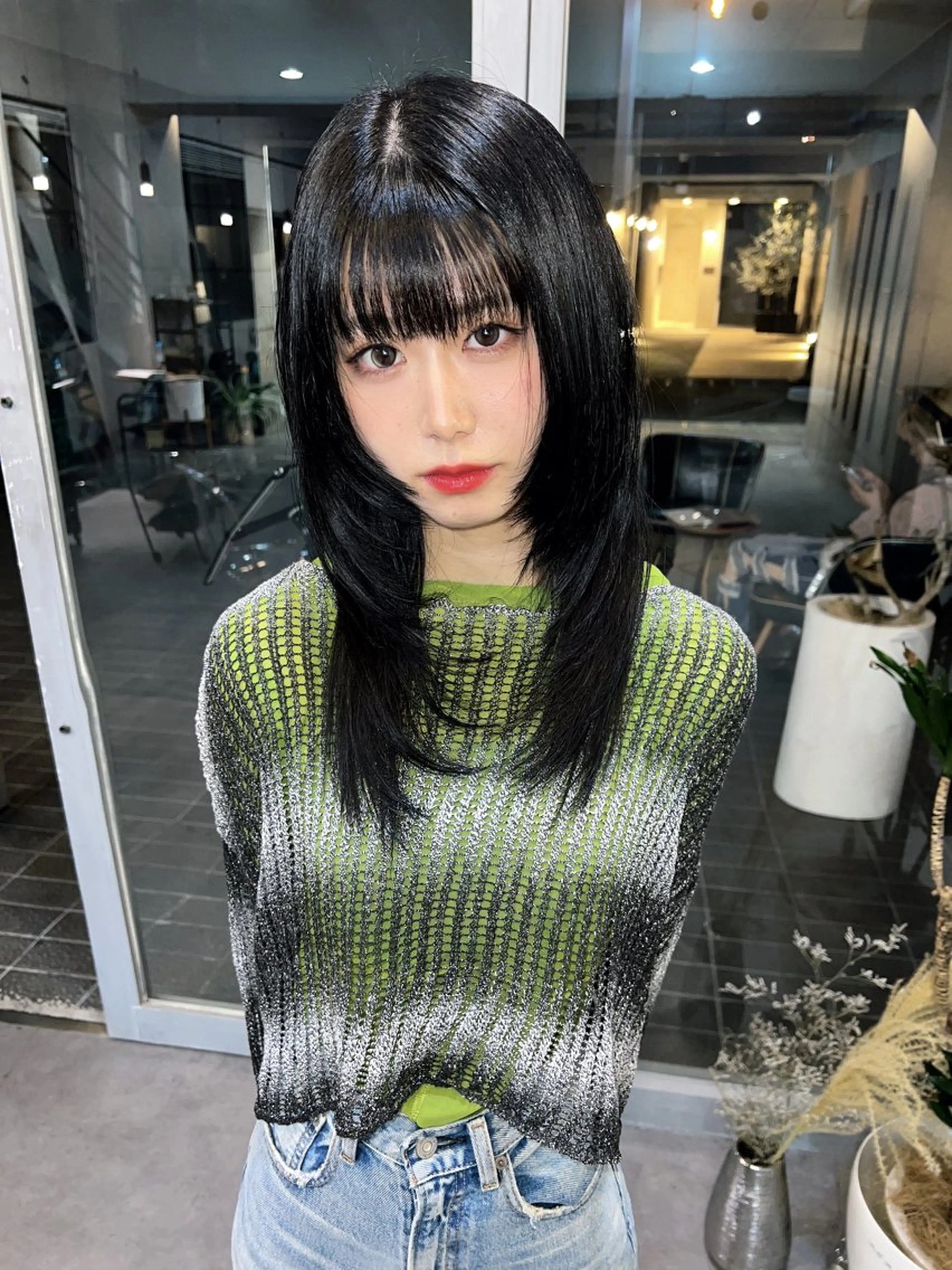 セミロング 【ロングウルフカット 姫カット】伊藤裕哉のヘアスタイル