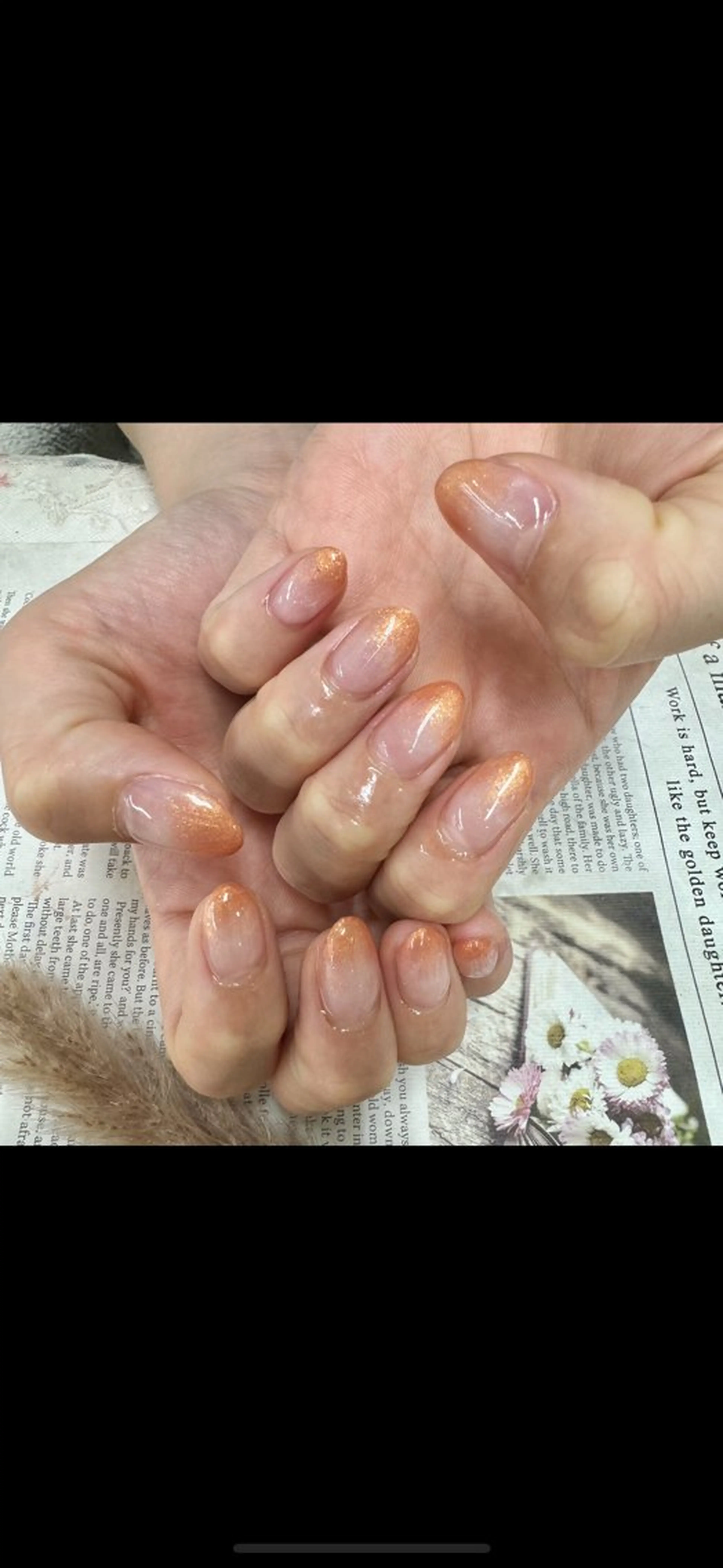 ✋🏻ハンドネイル🤚🏻（オフ有）グラデーション🩶の写真