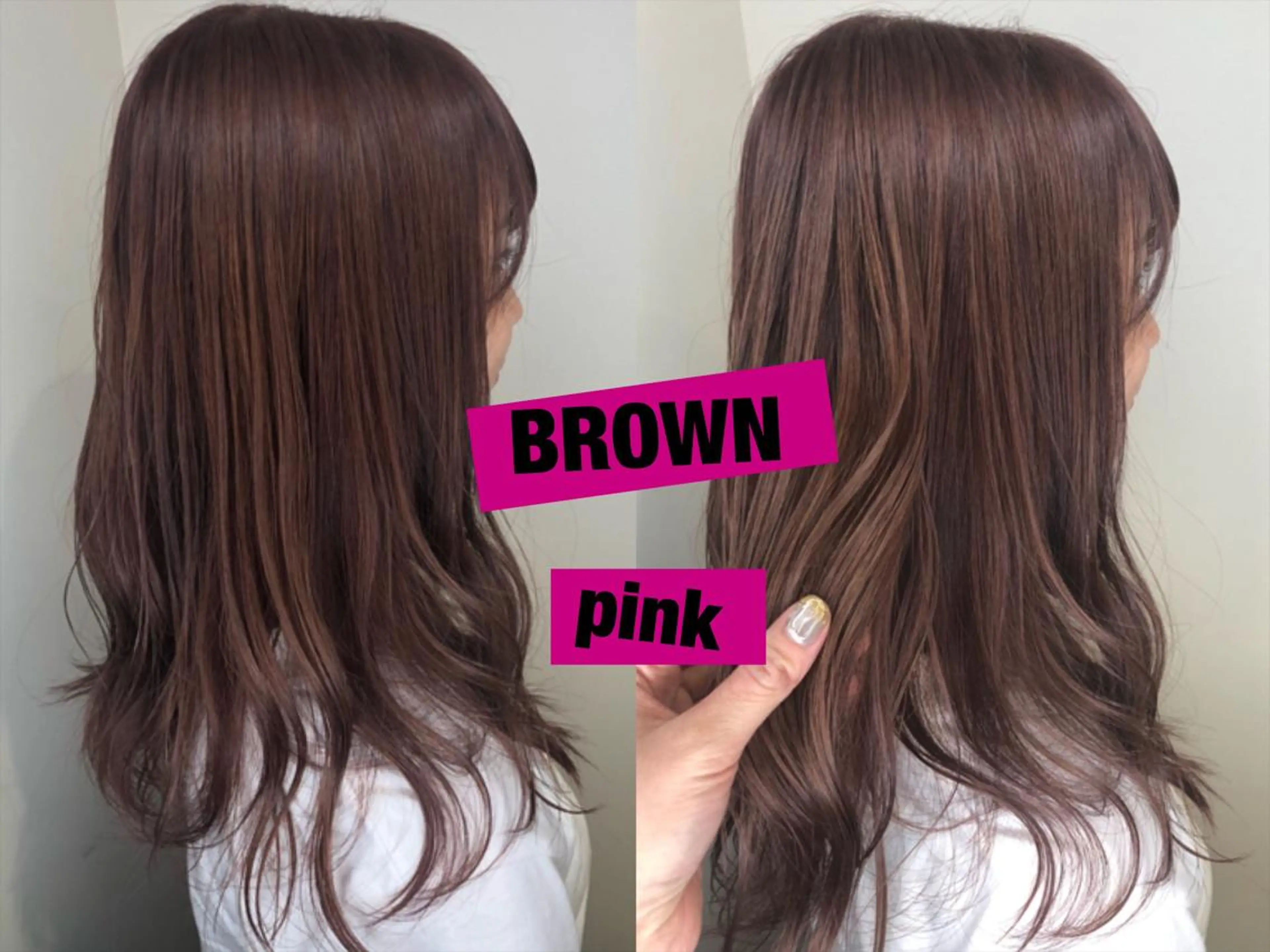 セミロング カラー ウルフカット／吉村 桃子のヘアスタイル