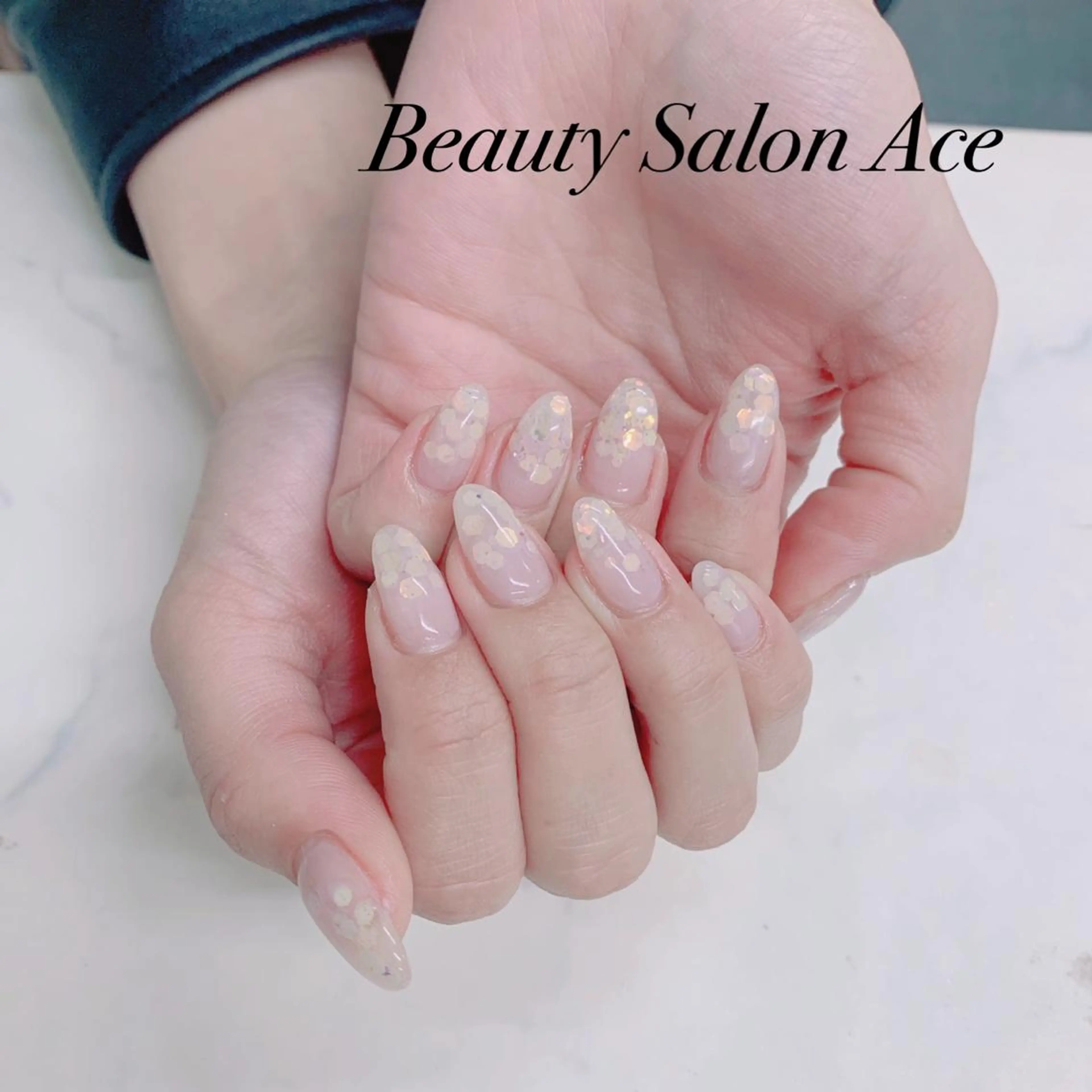 ネイル メンズネイル 春ネイル ハンドネイル ハンドケア Beauty Salon Ace（ネイルサロン　エース）所属・池袋フィルイン Ace♡長さだしのネイルデザイン
