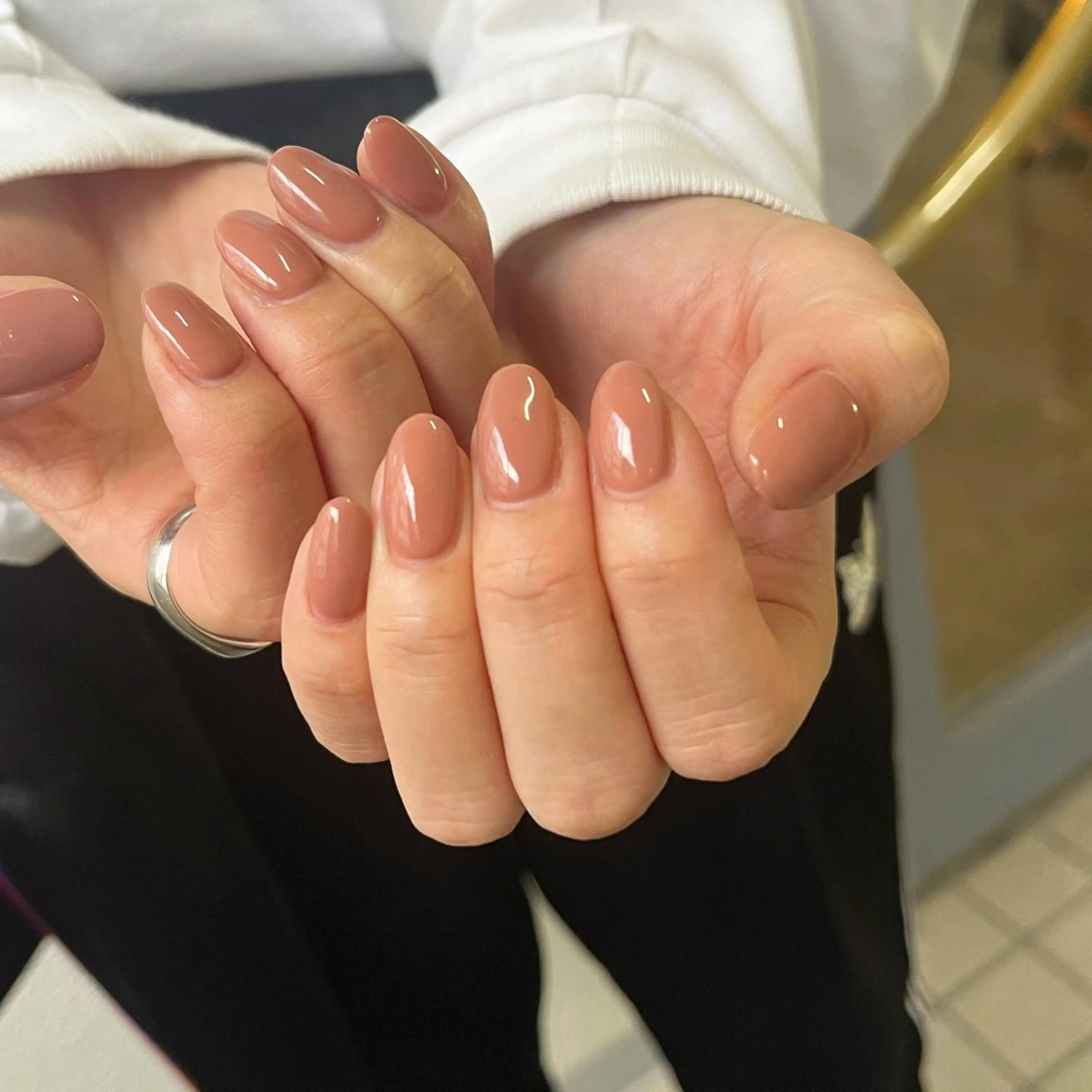 ネイル オフィスネイル ワンカラーネイル シンプルネイル Etel atelier。のネイルデザイン