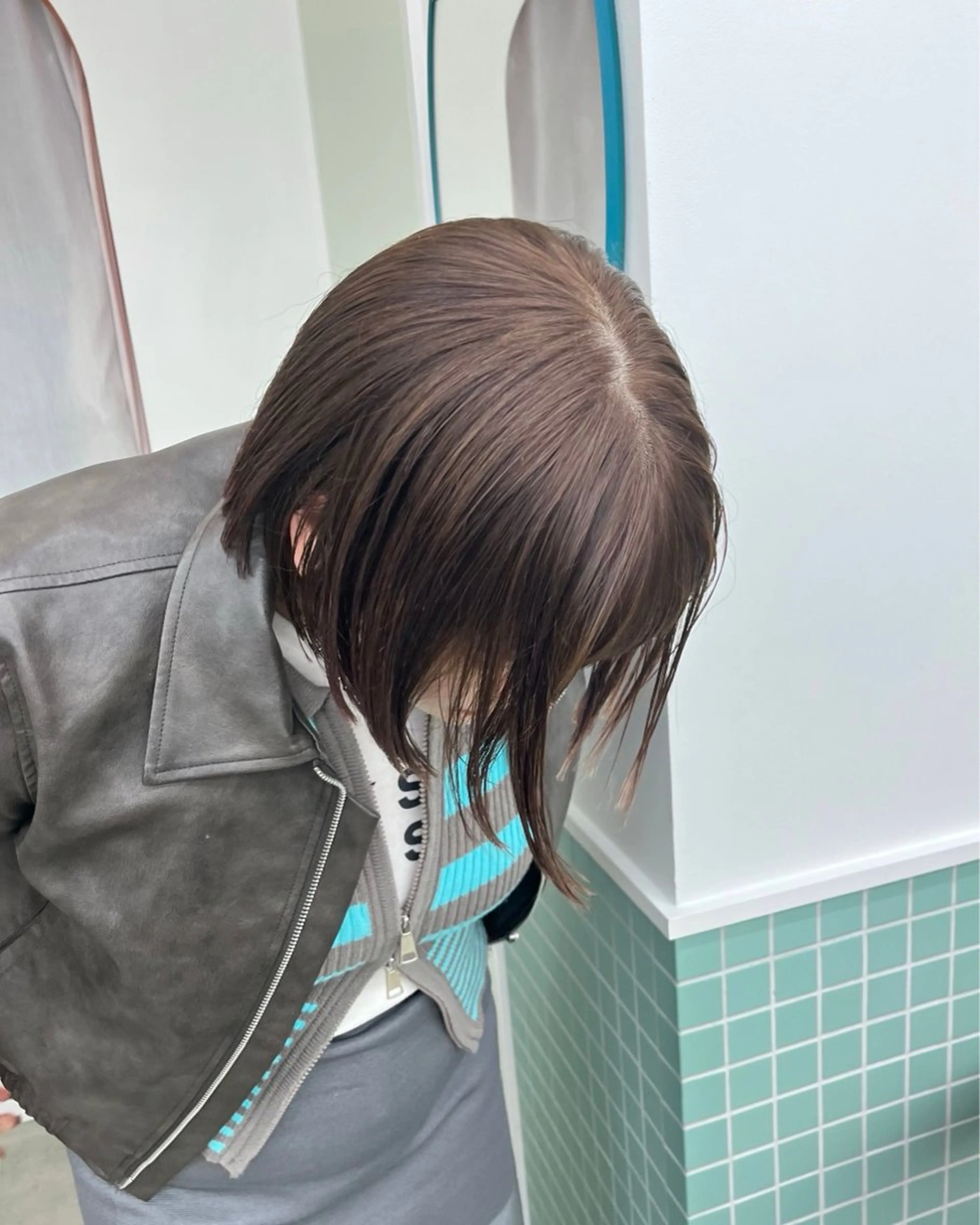 ショート ヘアカラー トリートメント レイヤー/ケアパーマ /ニュアンス/モードのヘアスタイル