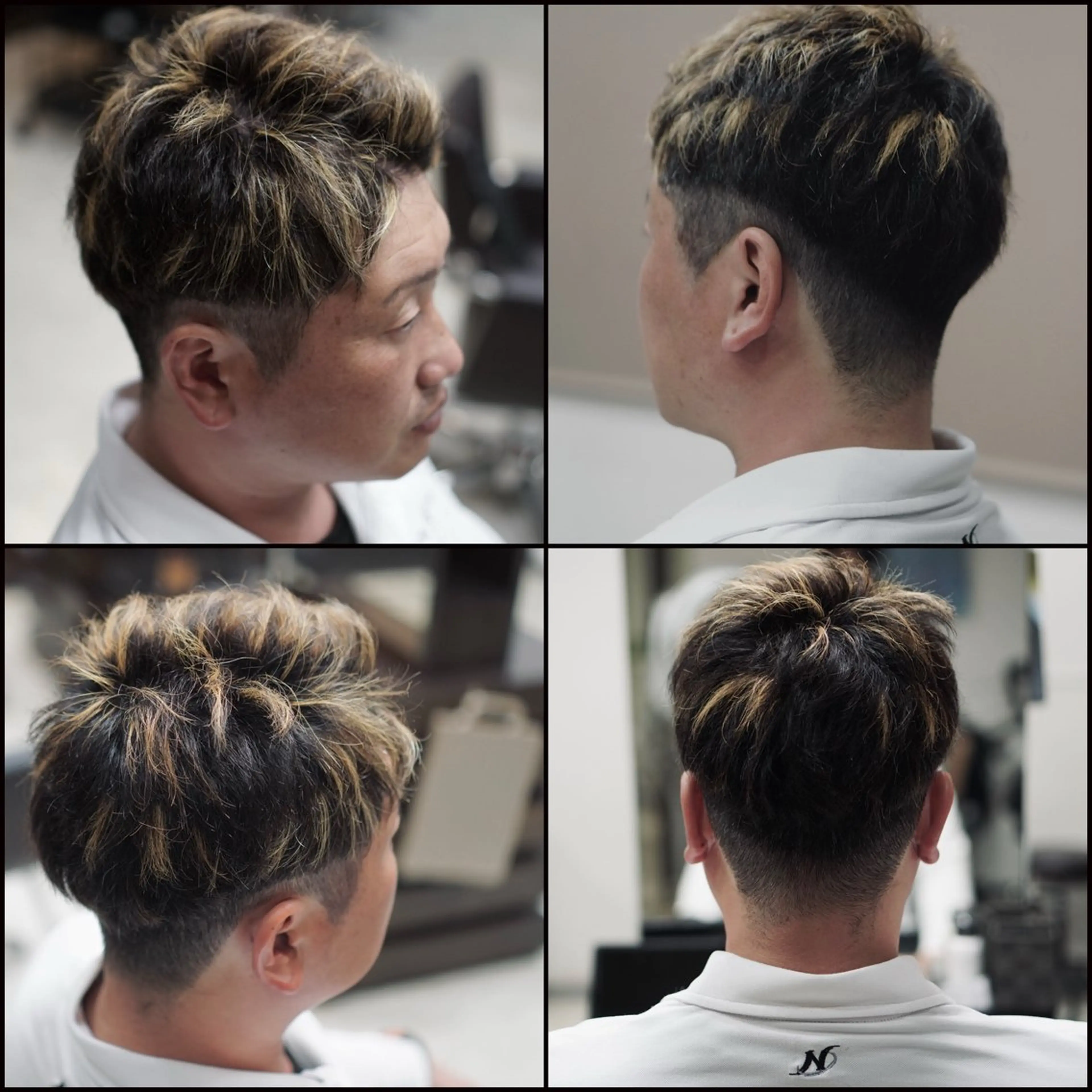 ショート カラー メンズ 中島 剛のヘアスタイル