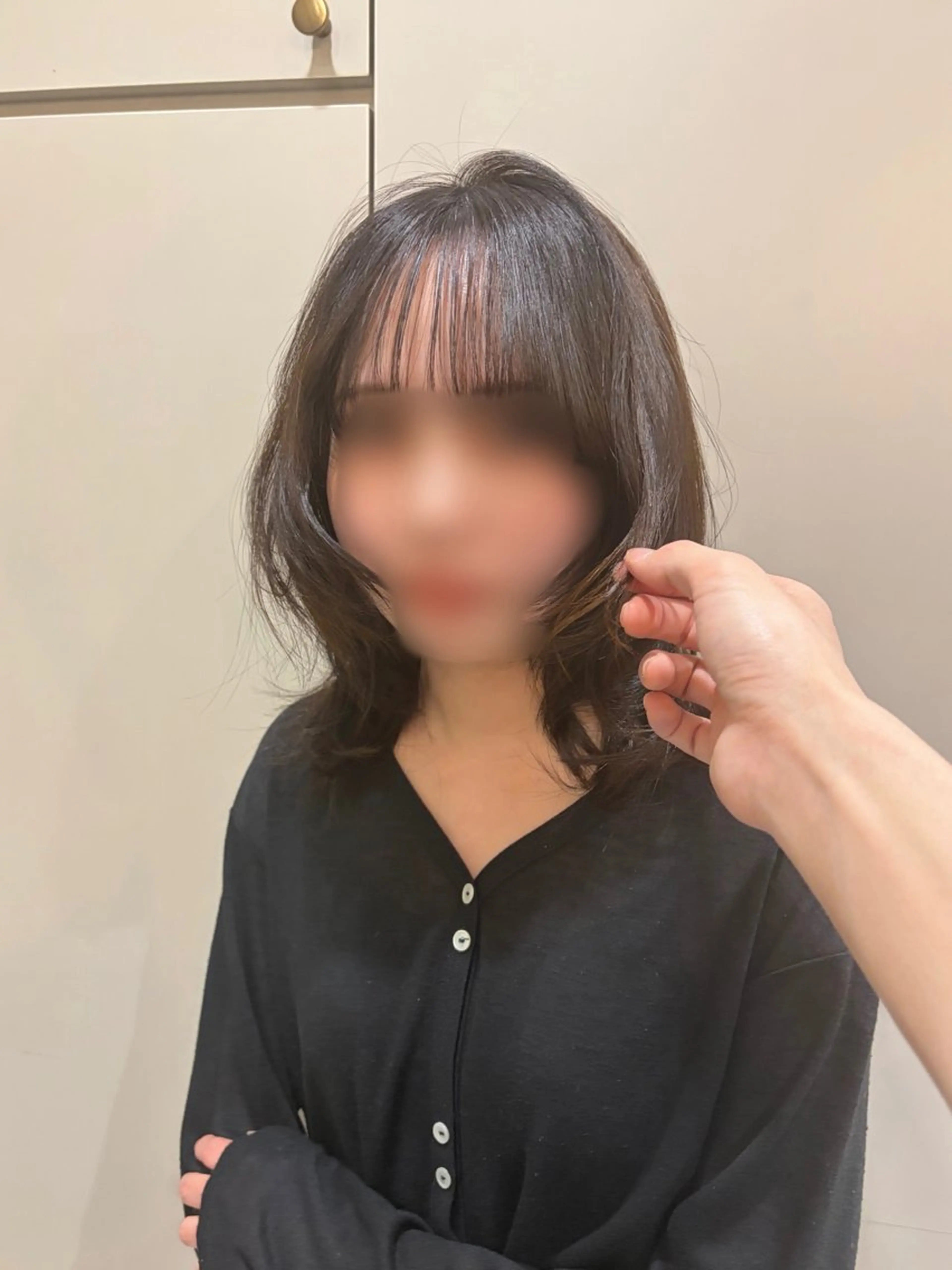 ミディアム カット 岡山レイヤーカット/ 髪質改善/松島大己のヘアスタイル