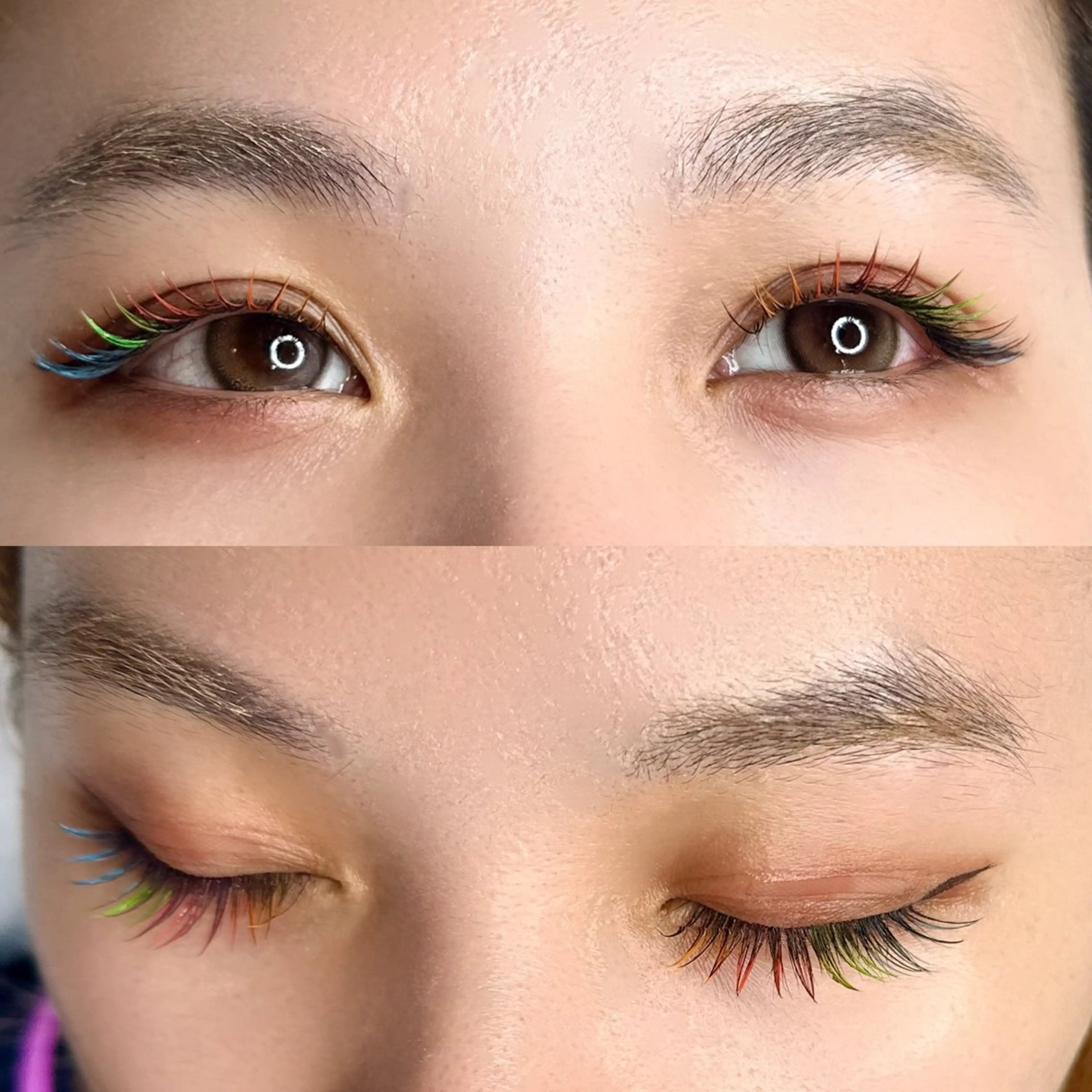 マツエク・マツパ 束感まつ毛 カラーマツエク フラットラッシュ パリジェンヌラッシュリフト まつげパーマ 竹田 あきのマツエク・マツパデザイン