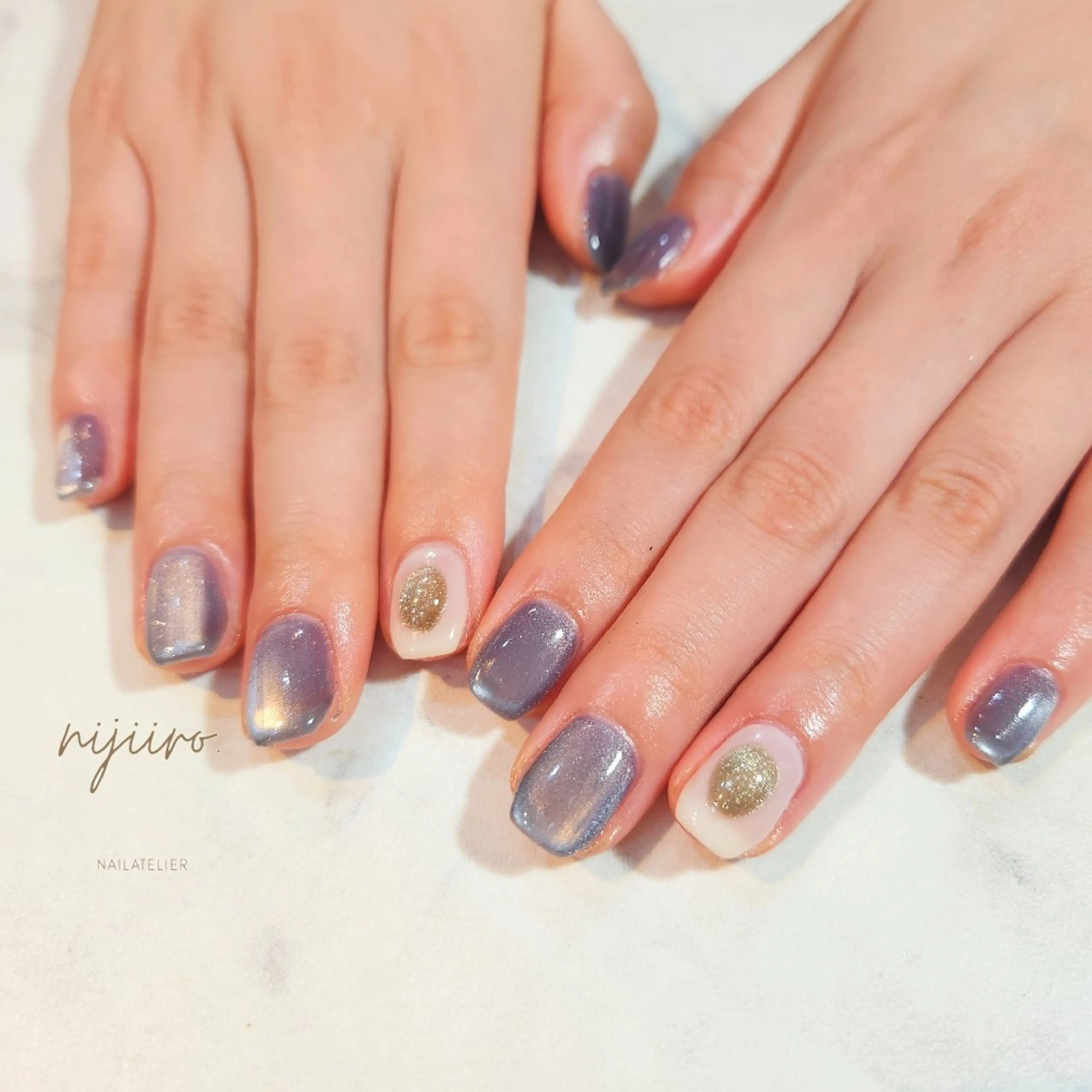 ネイル ハンドネイル nailatelier nijiiro.所属・nijiiro🌈 サトウのネイルデザイン