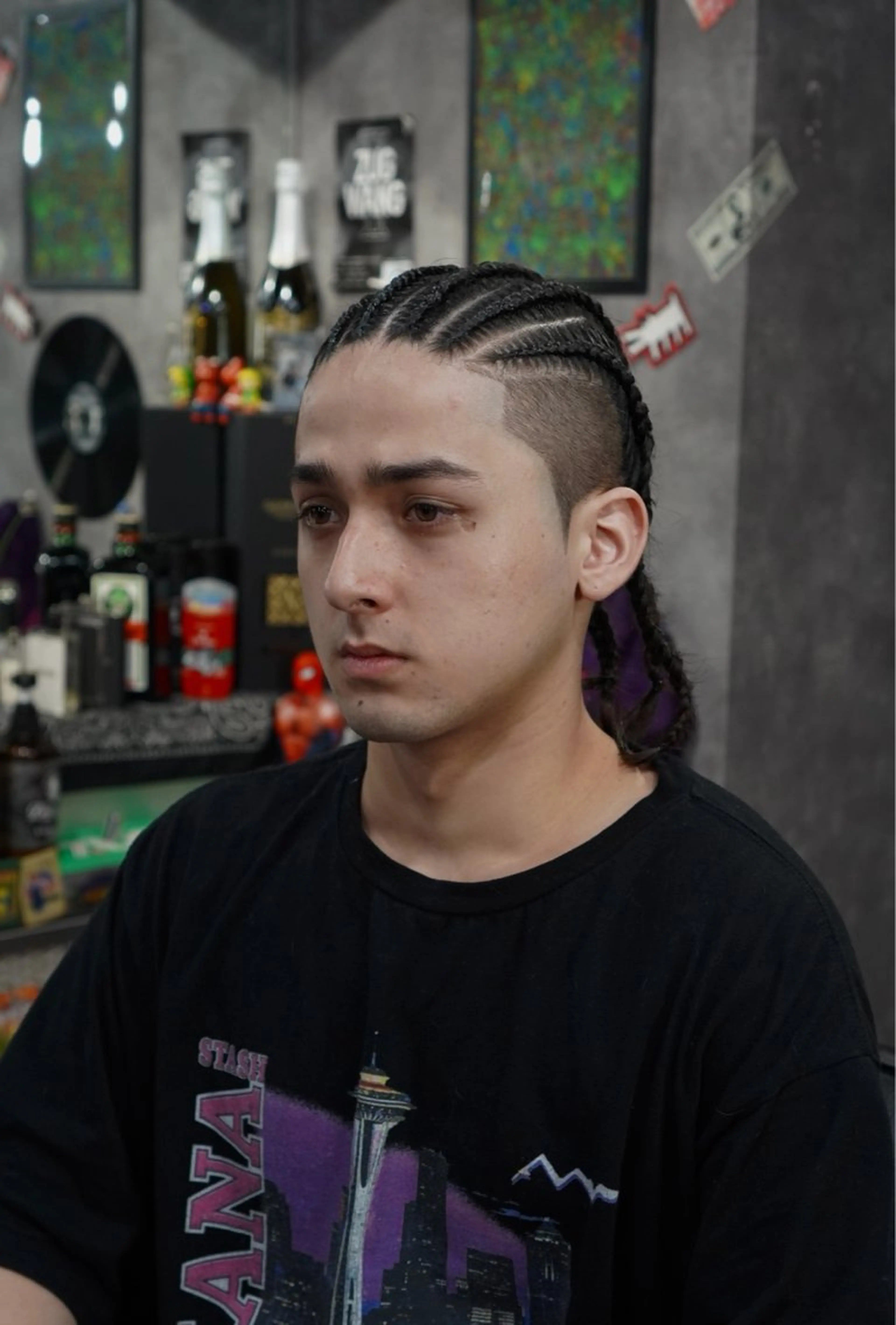 ロング メンズ メンズパーマ ZUG2WANG所属・💈桜士郎💈 アフロ/コーンローのヘアスタイル